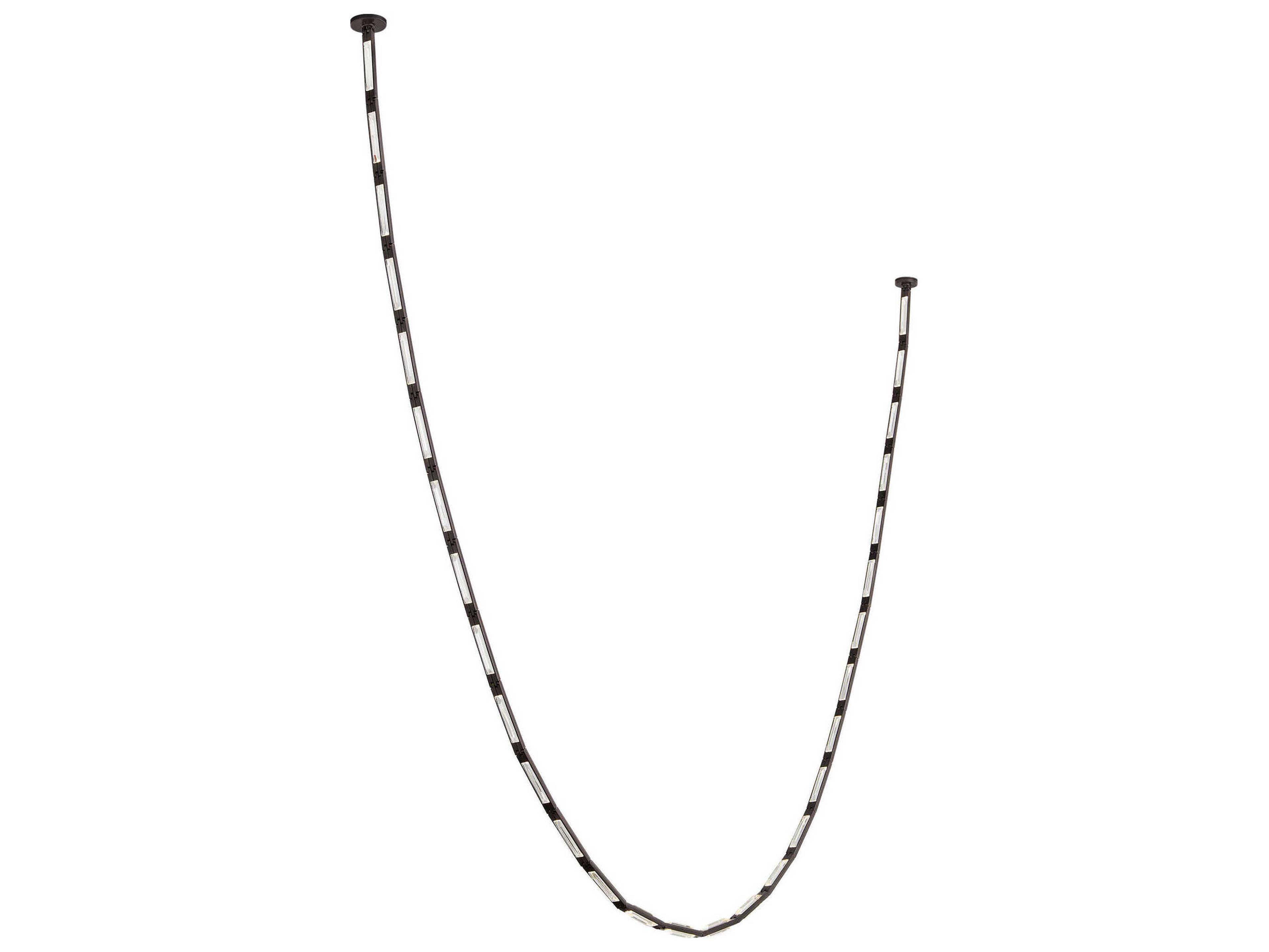 Visual Comfort Modern Catena 29-Light Bronze Linear Chandelier