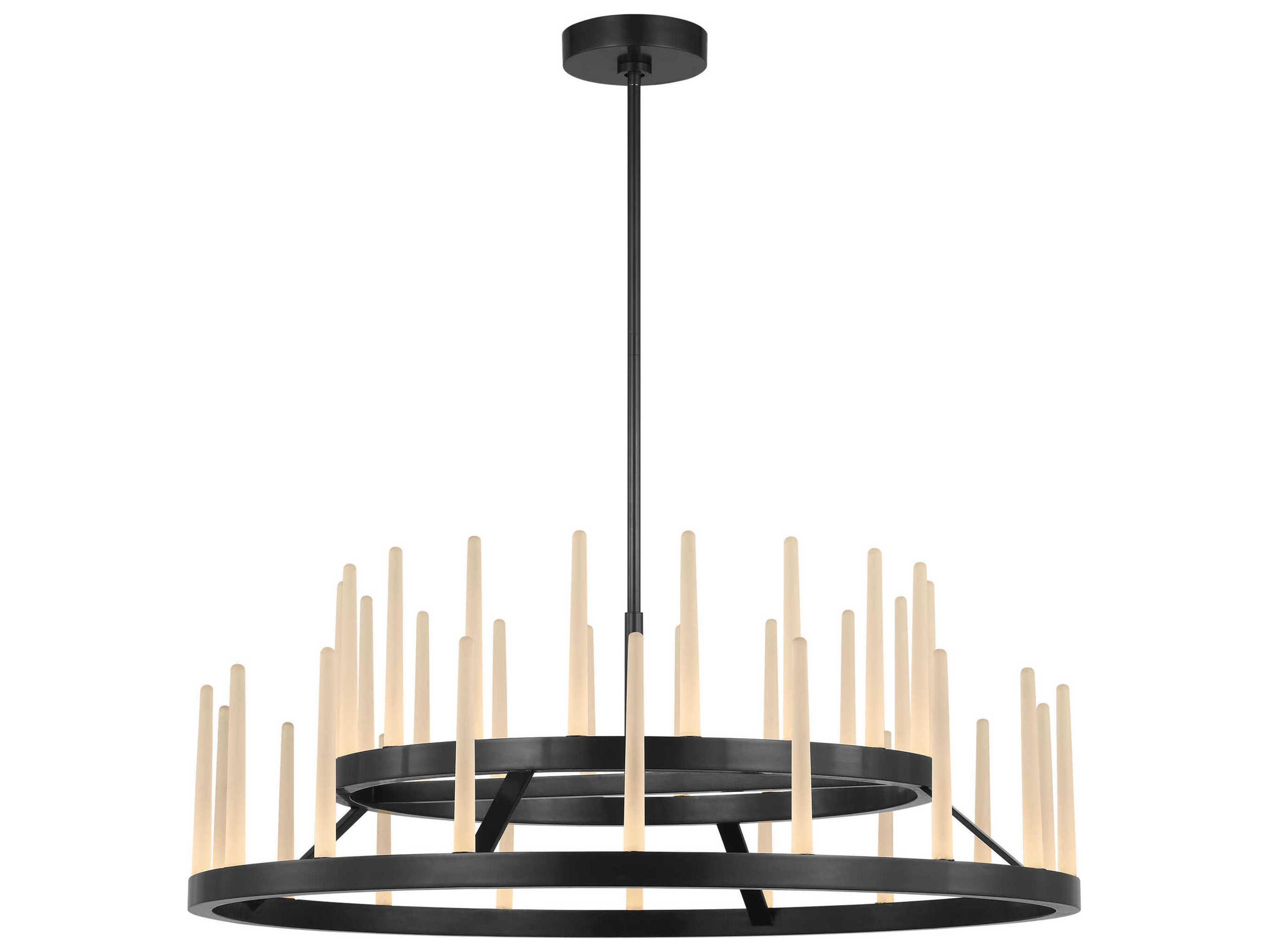 Visual Comfort Modern Sagrada 36-Light Bronze Tiered Chandelier