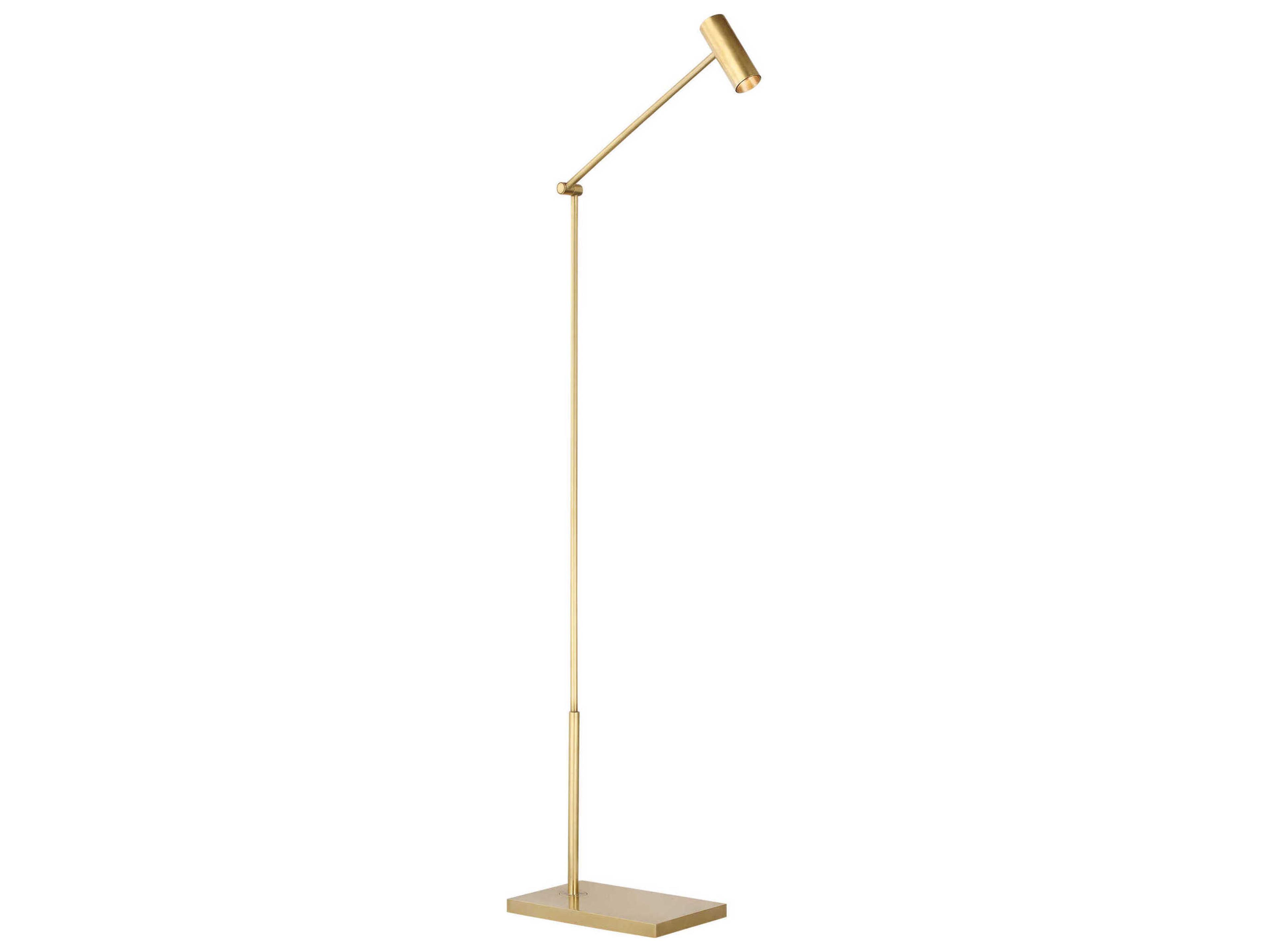 Visual Comfort Modern Ponte Hand Rubbed Antique Brass Floor Lamp