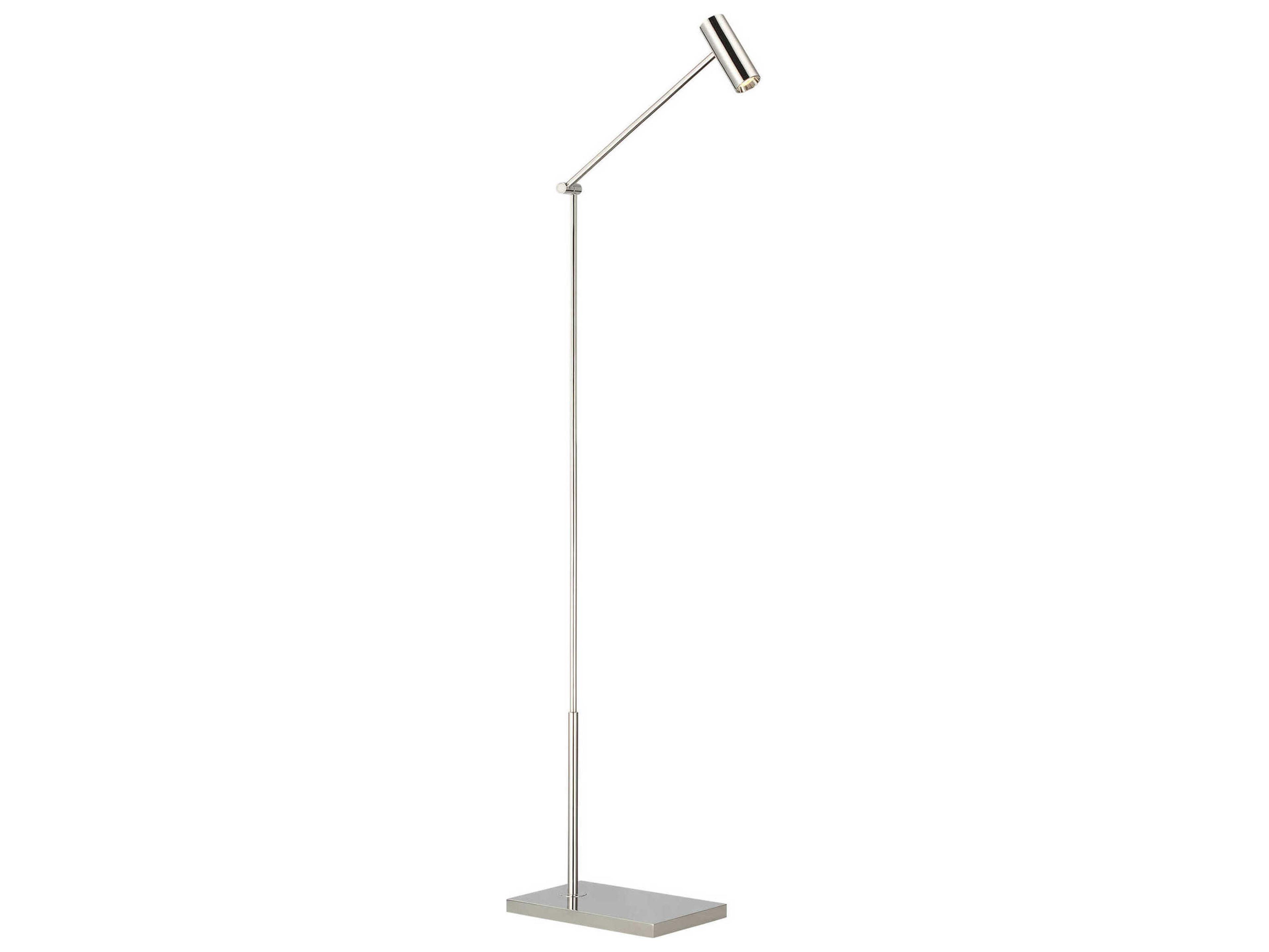 Visual Comfort Modern Ponte Polished Nickel Floor Lamp