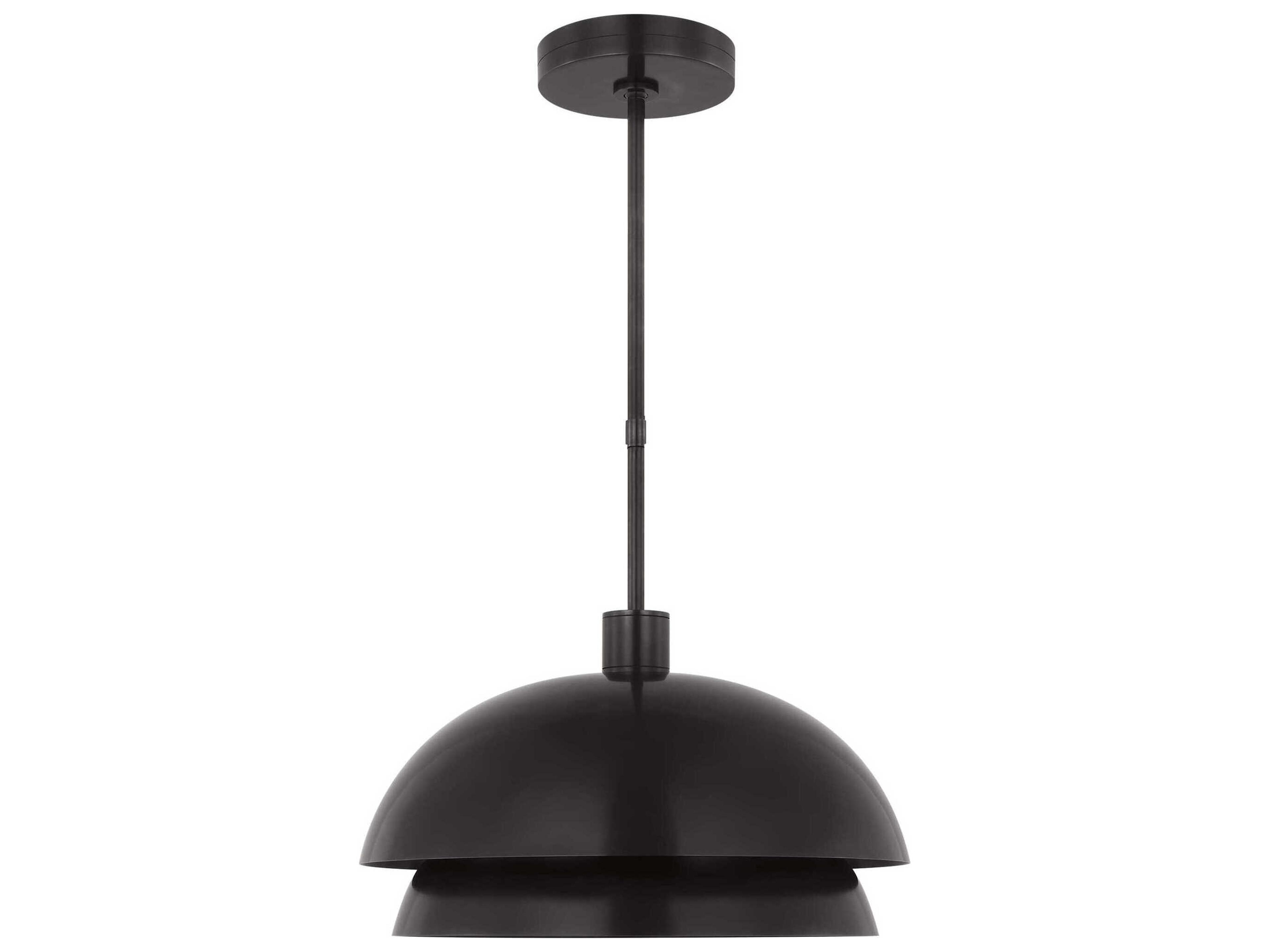 Visual Comfort Modern Shanti 1-Light Dark Bronze Dome Pendant