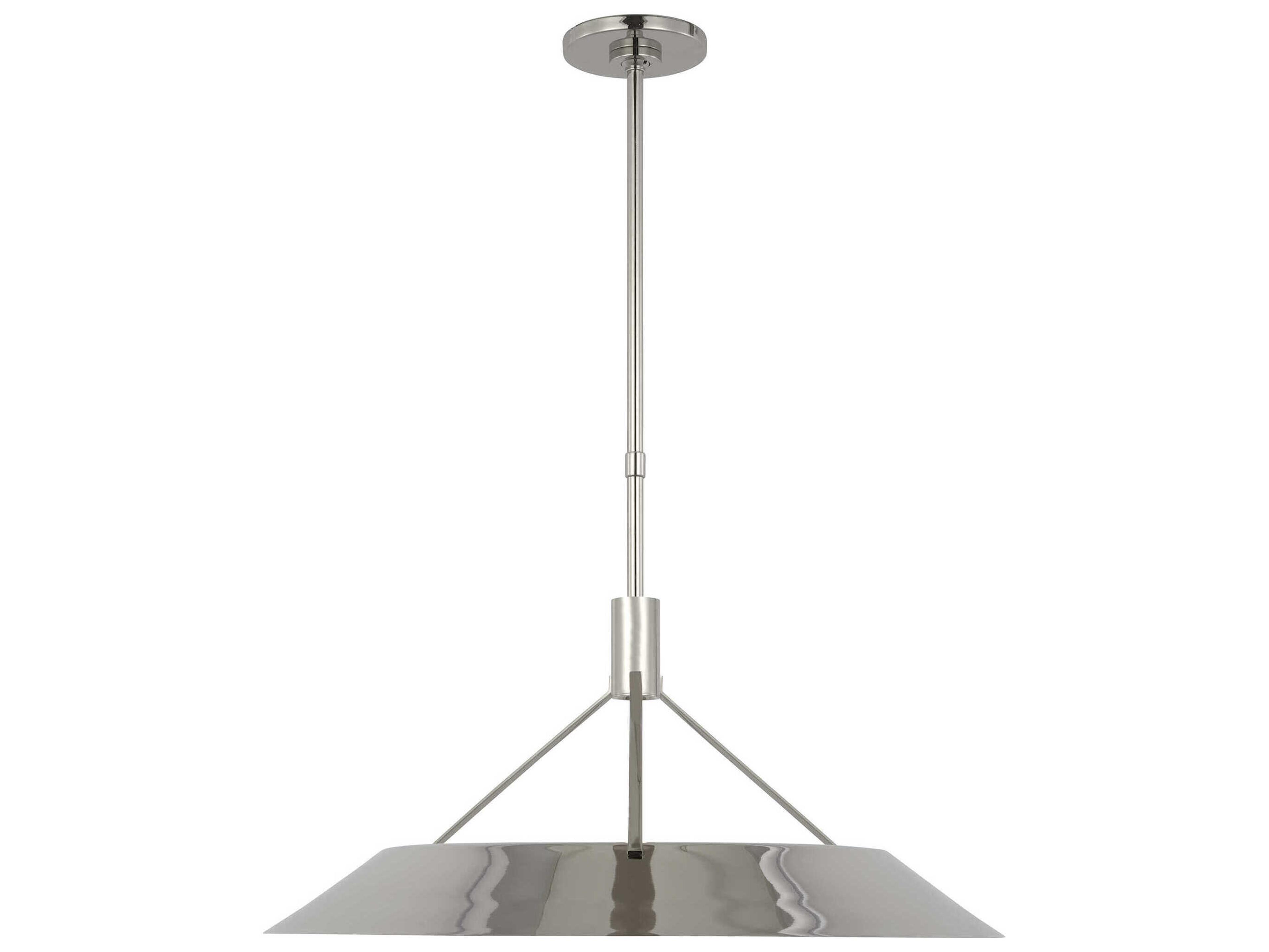 Visual Comfort Modern Sospeso 1-Light Polished Nickel Pendant