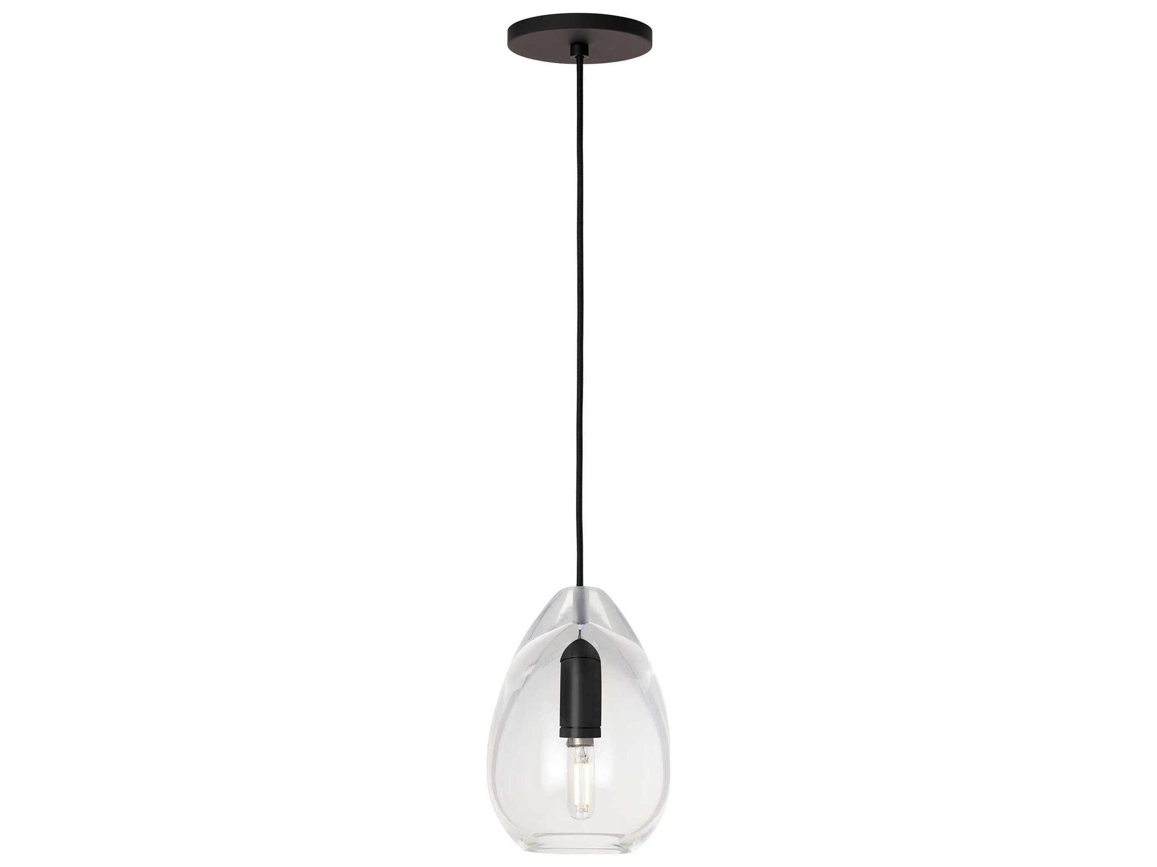 Visual Comfort Modern Alina Nightshade Black Mini Pendant