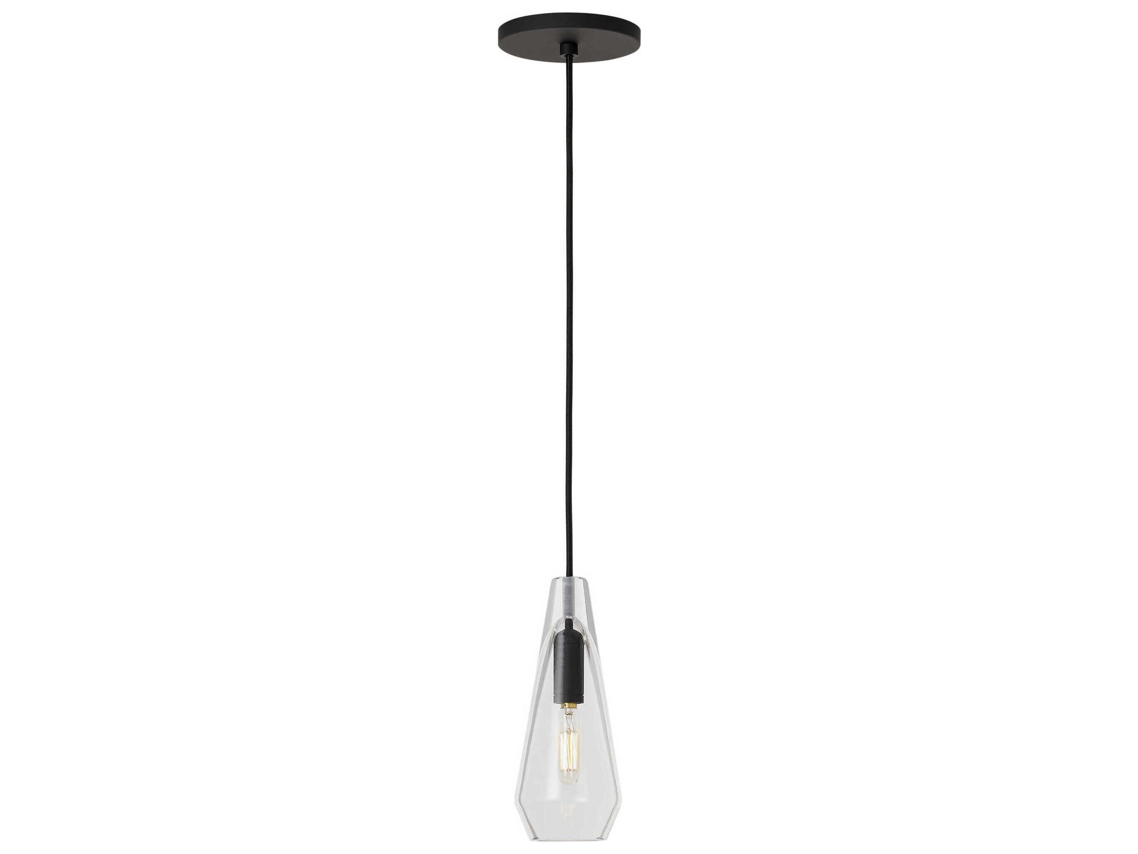 Visual Comfort Modern Lustra 1-Light Nightshade Black Mini Pendant