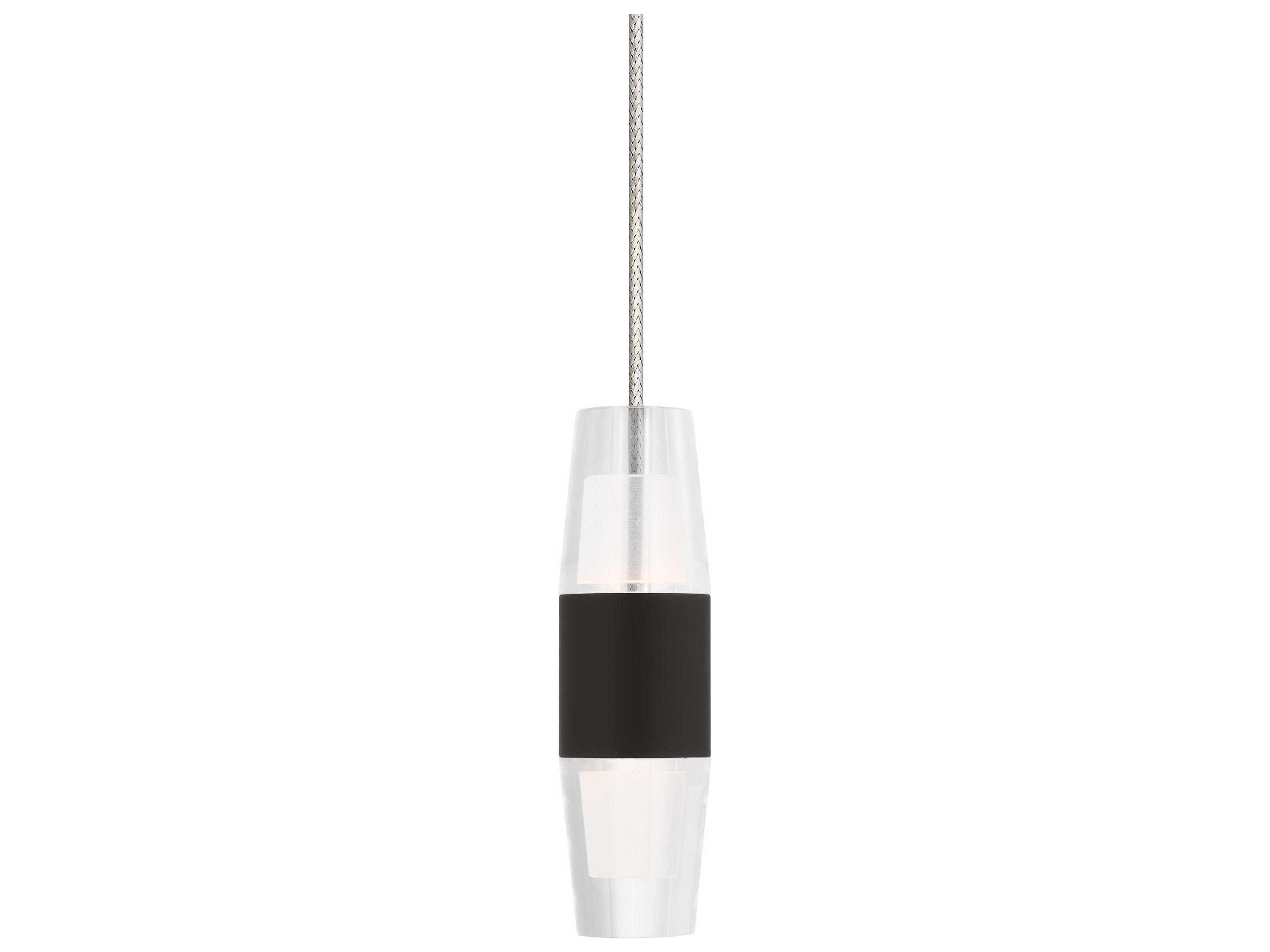 Visual Comfort Modern Lassell 1-Light Dark Bronze Mini Pendant
