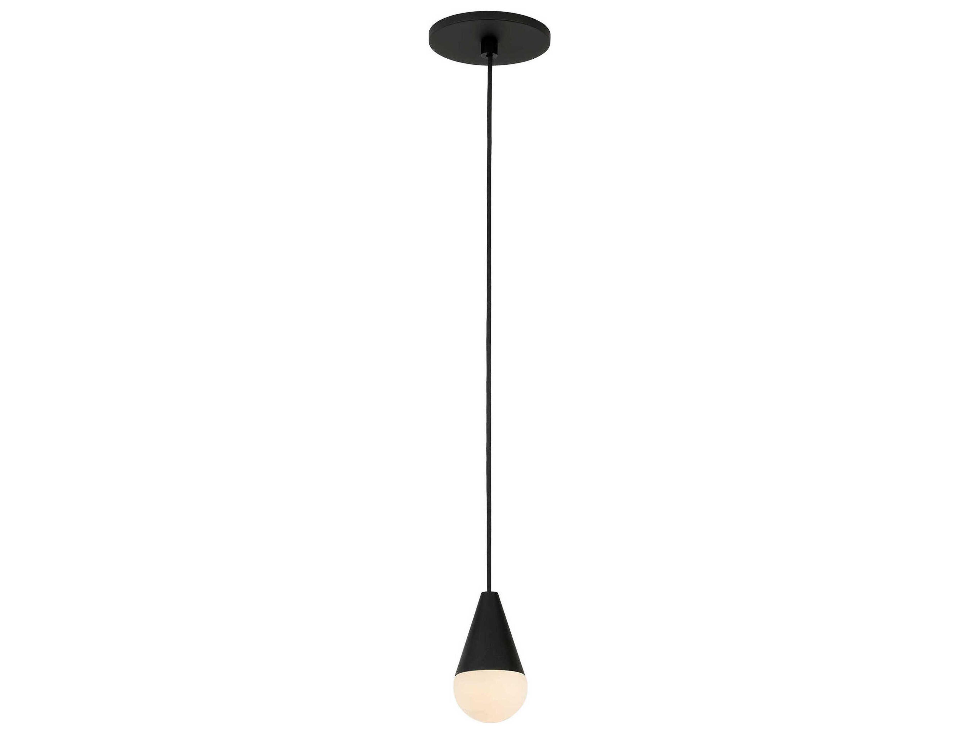 Visual Comfort Modern Cupola 1-Light Nightshade Black Mini Pendant