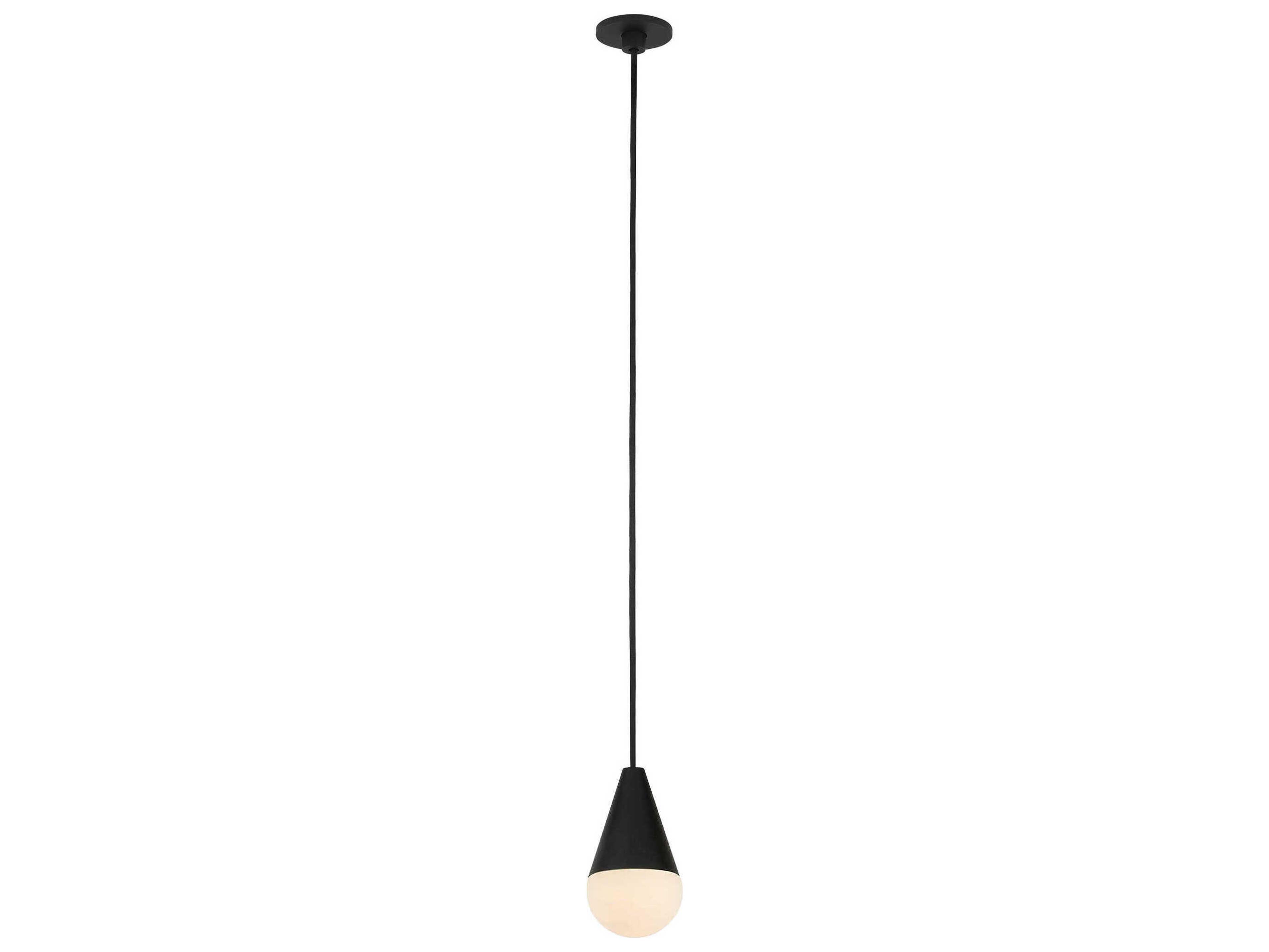 Visual Comfort Modern Cupola 1-Light Nightshade Black Mini Pendant
