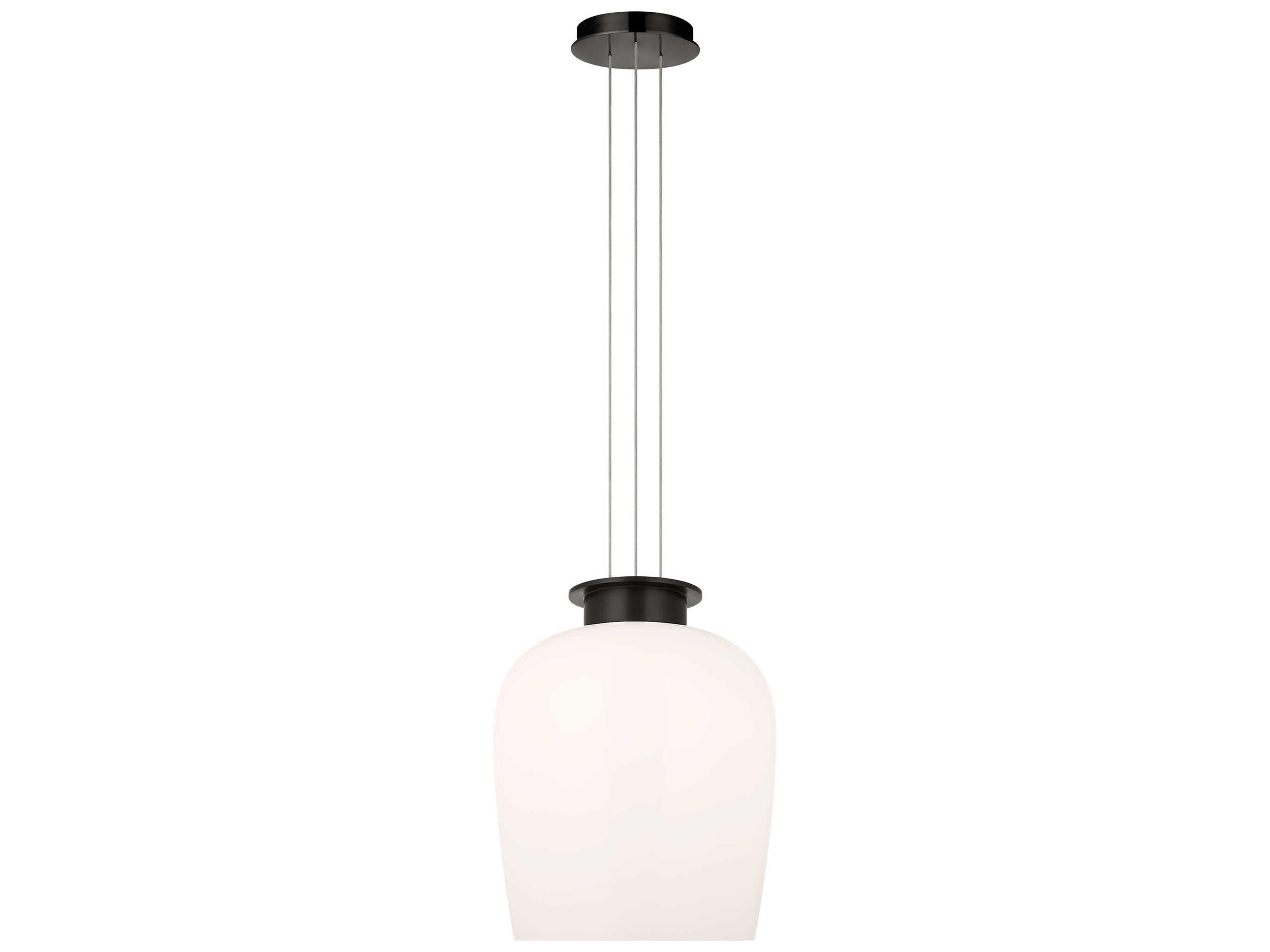 Visual Comfort Modern Vetro 1-Light Bronze Pendant