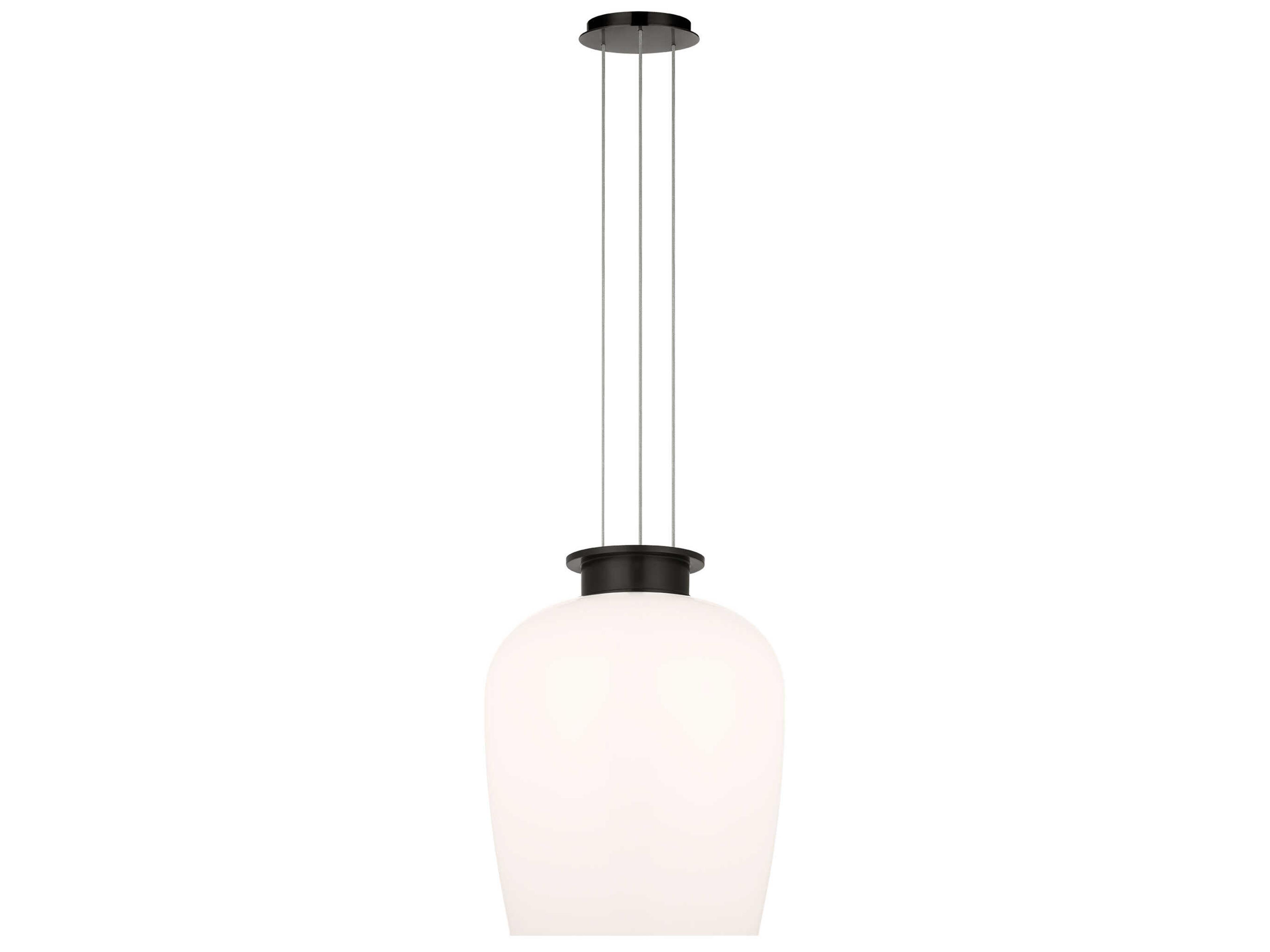 Visual Comfort Modern Vetro 1-Light Bronze Pendant