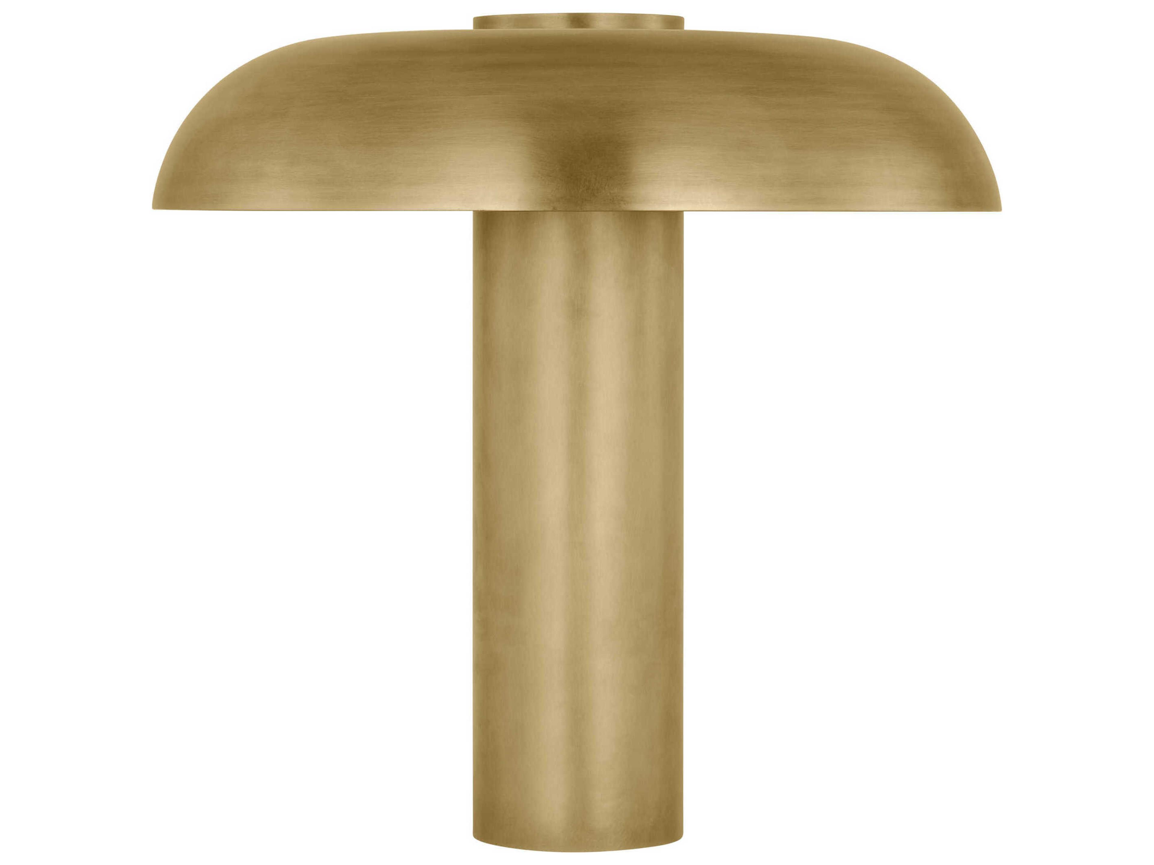Visual Comfort Modern Louver Natural Brass Table Lamp