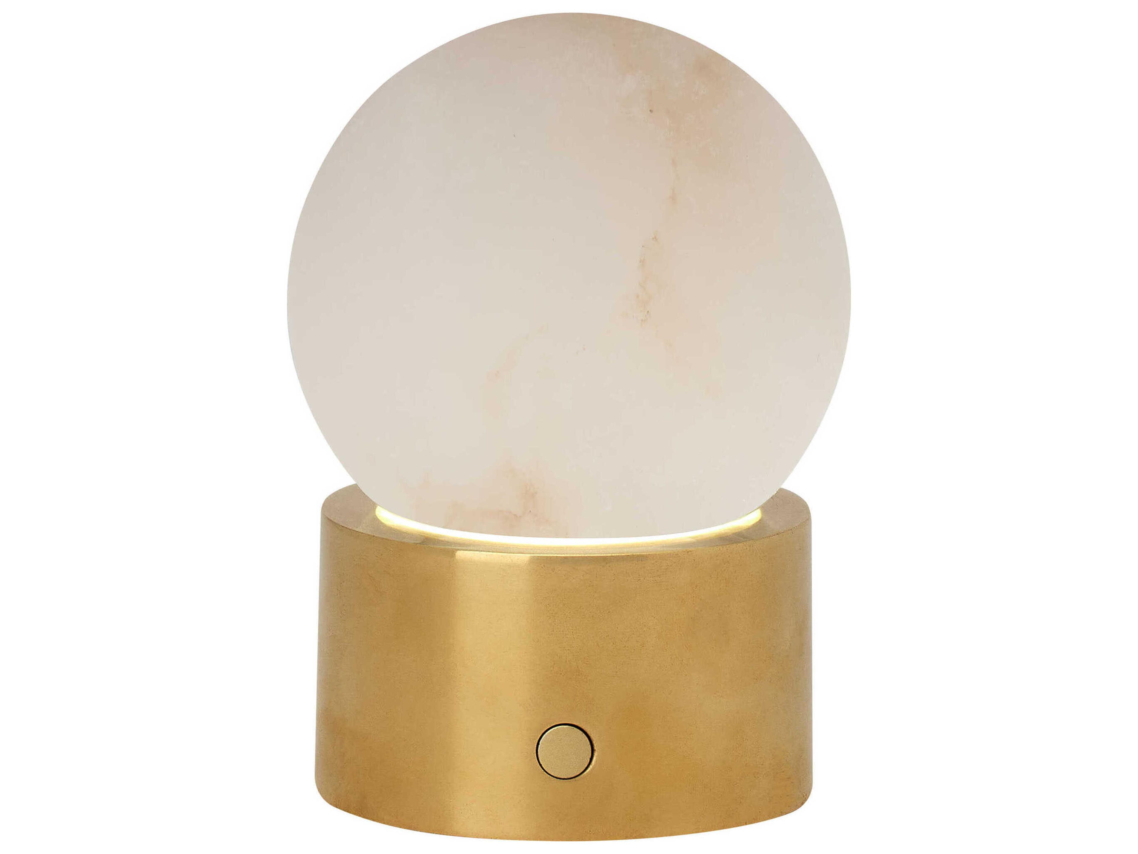 Visual Comfort Modern Mina Hand Rubbed Antique Brass Table Lamp