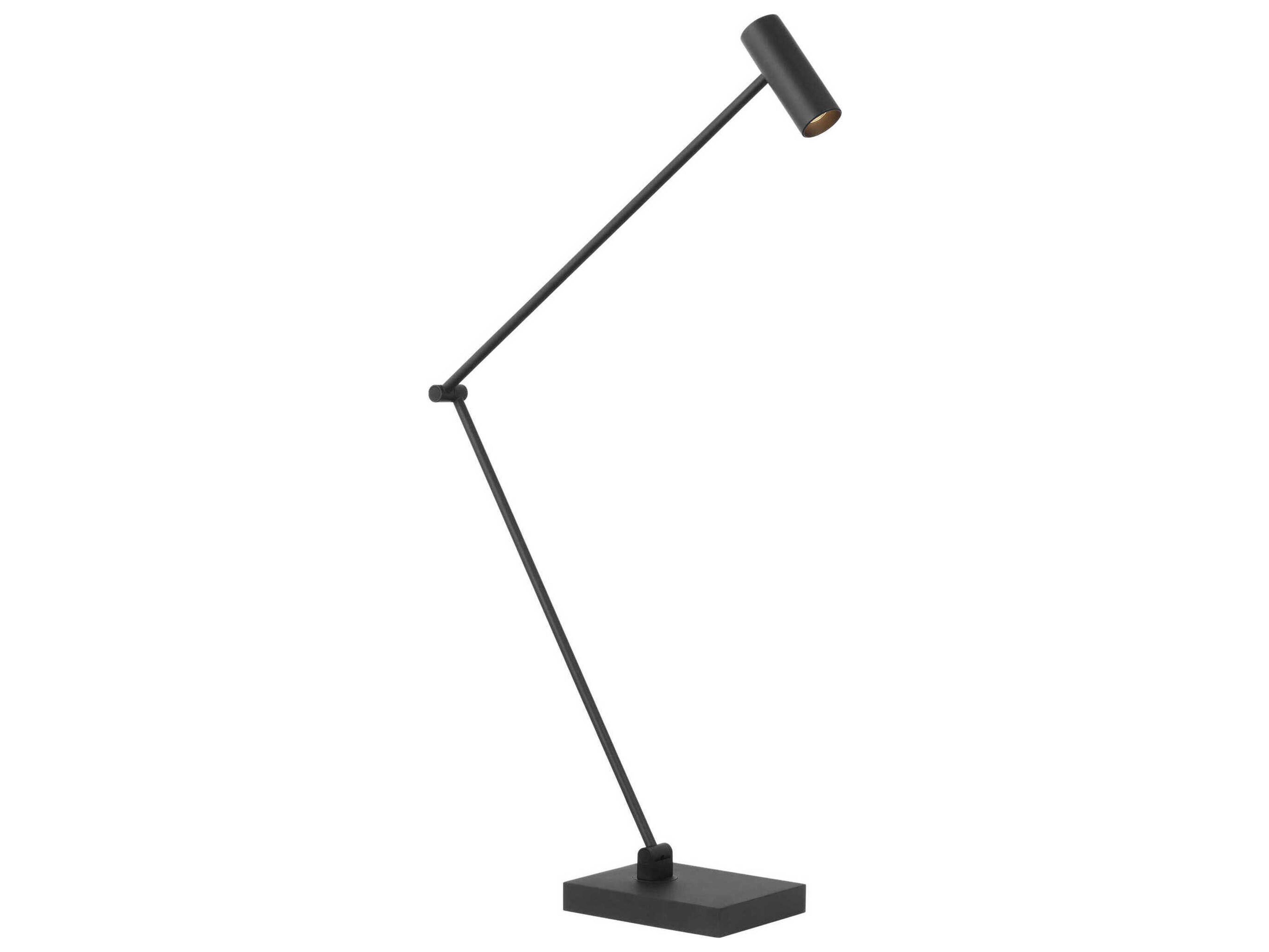 Visual Comfort Modern Ponte Nightshade Black Desk Lamp