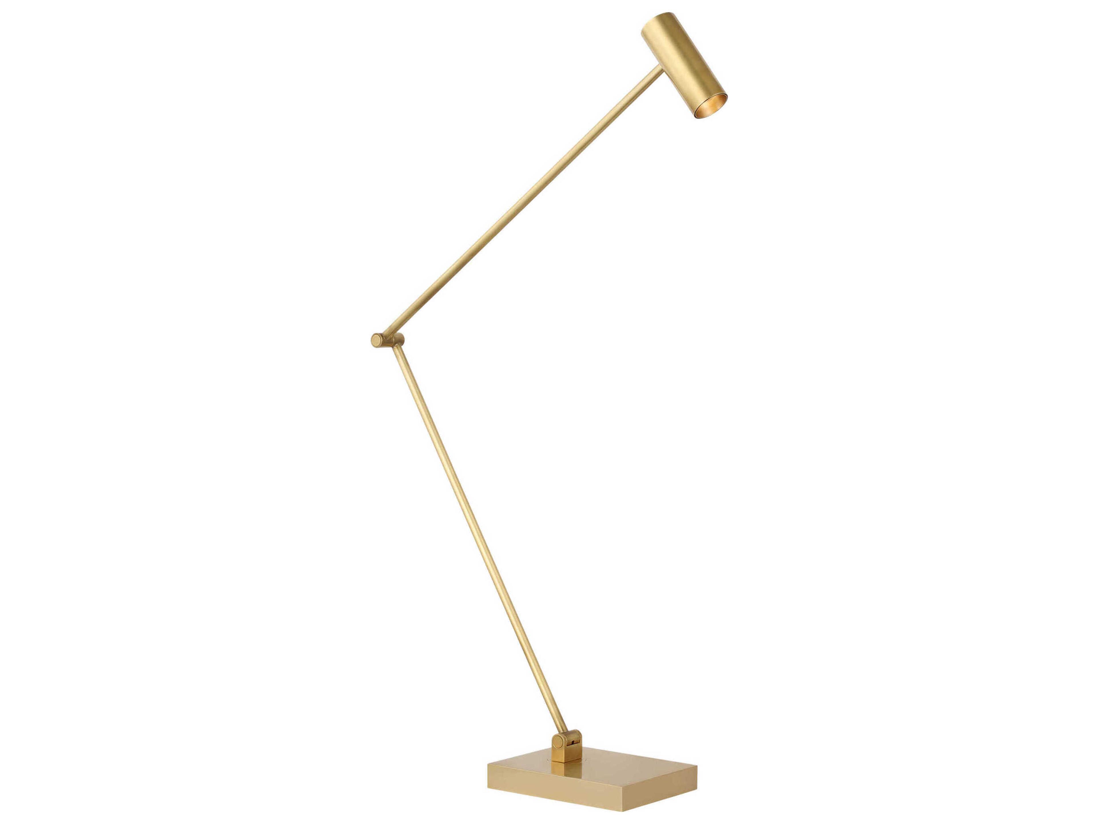 Visual Comfort Modern Ponte Hand Rubbed Antique Brass Desk Lamp