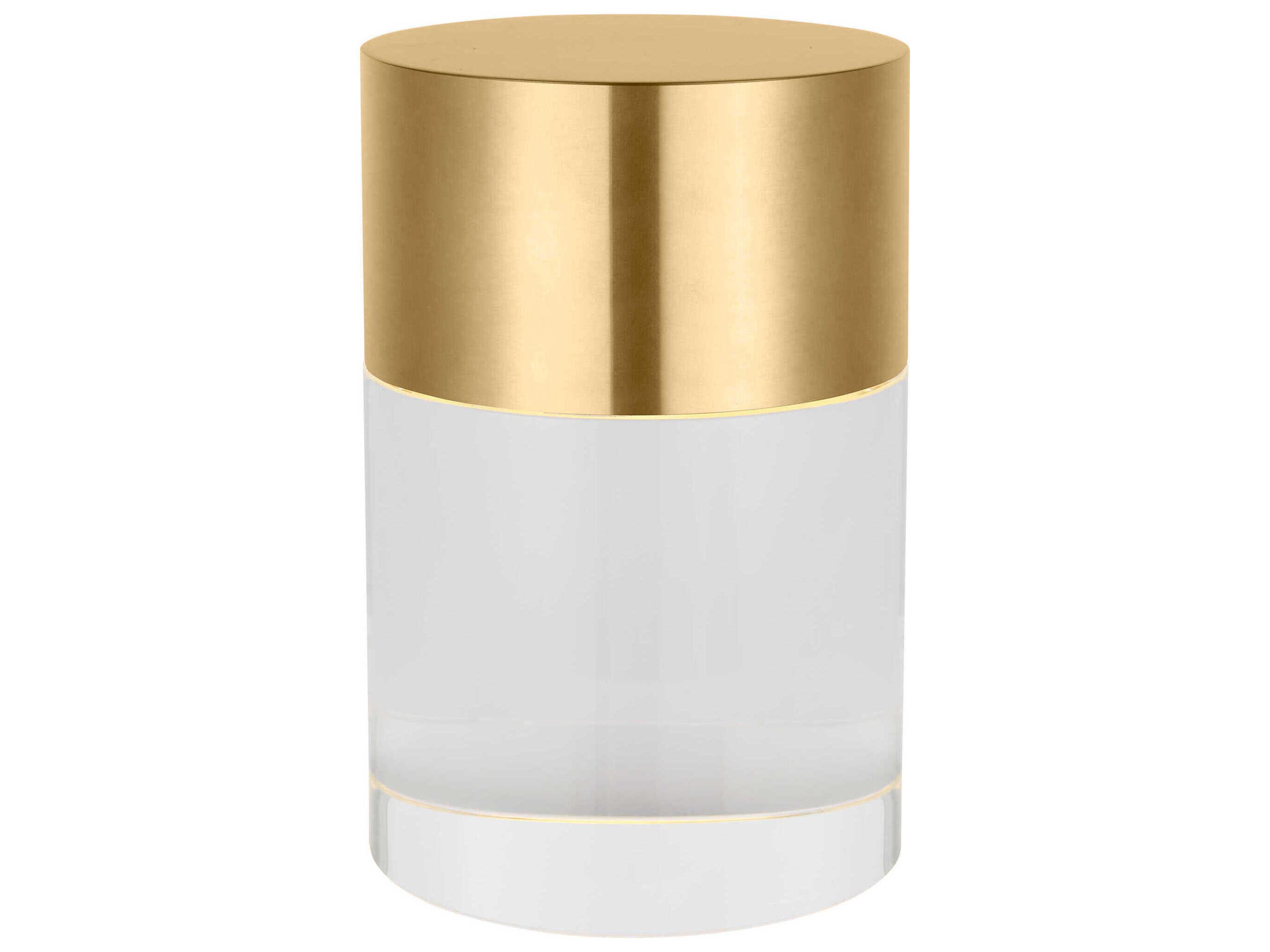 Visual Comfort Modern Caspe Hand Rubbed Antique Brass Table Lamp