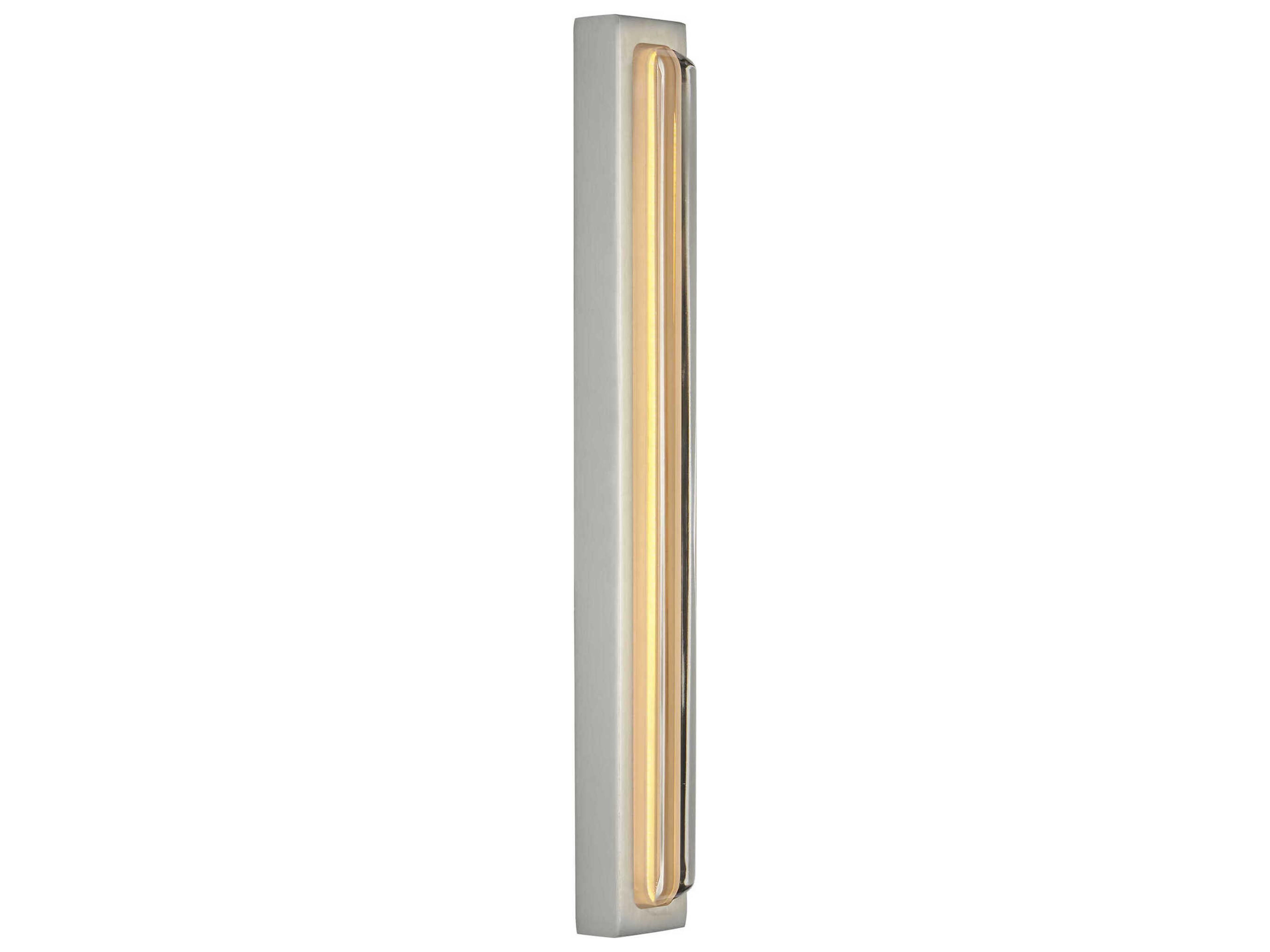 Visual Comfort Modern Bloccare 1-Light Satin Nickel Vanity Light