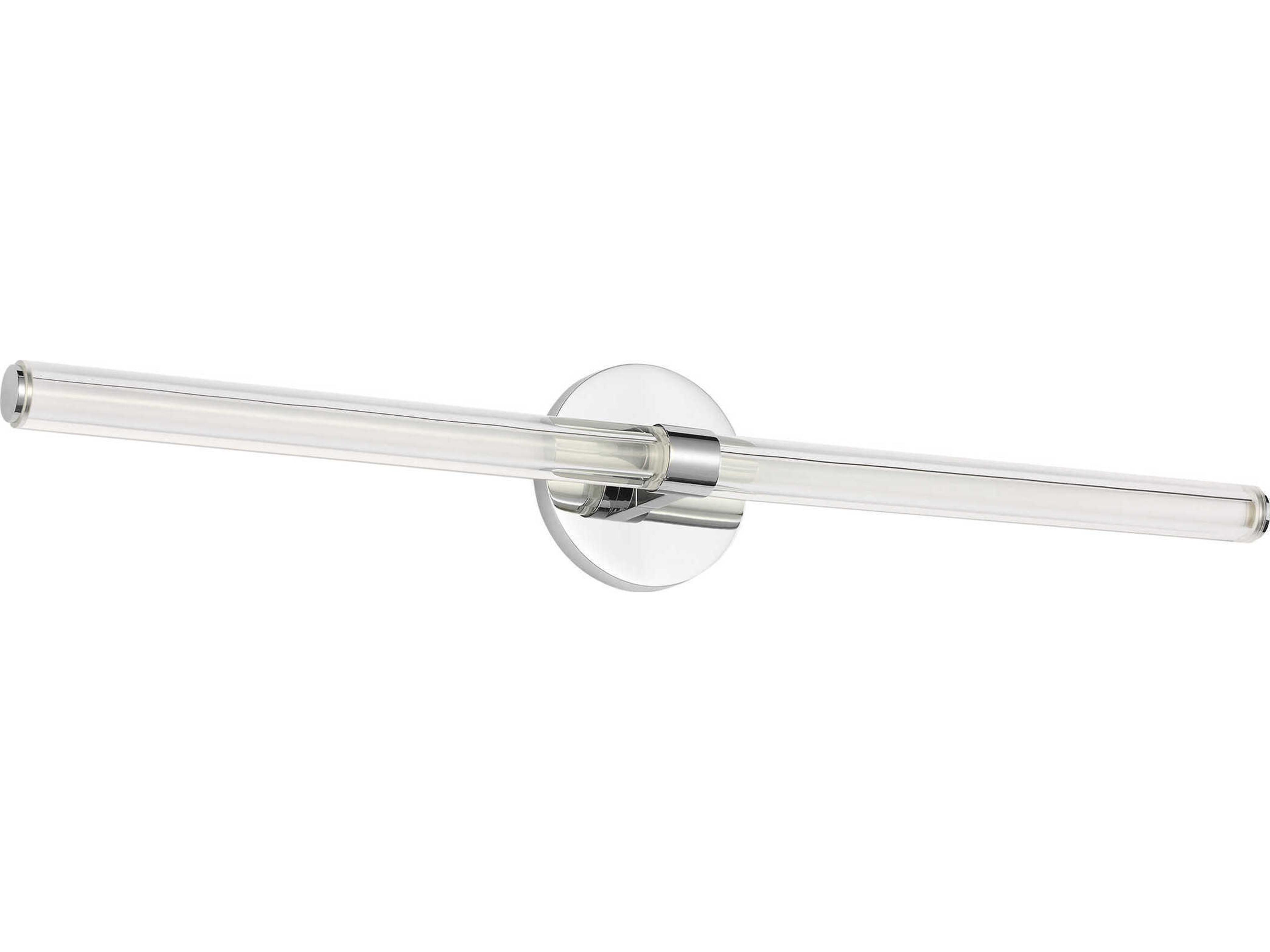 Visual Comfort Modern Reiya 1-Light Chrome Vanity Light