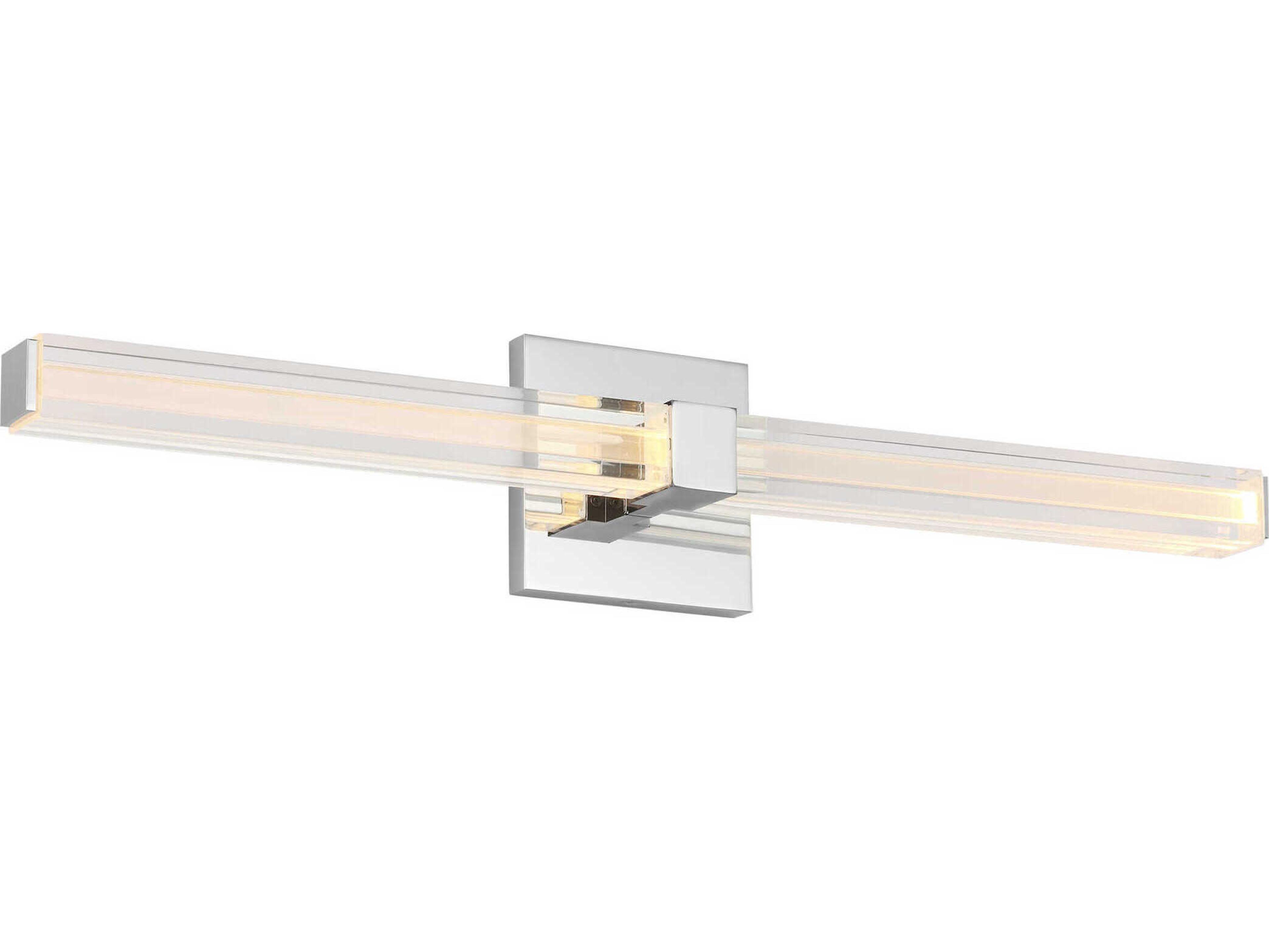 Visual Comfort Modern Reiya 1-Light Chrome Vanity Light