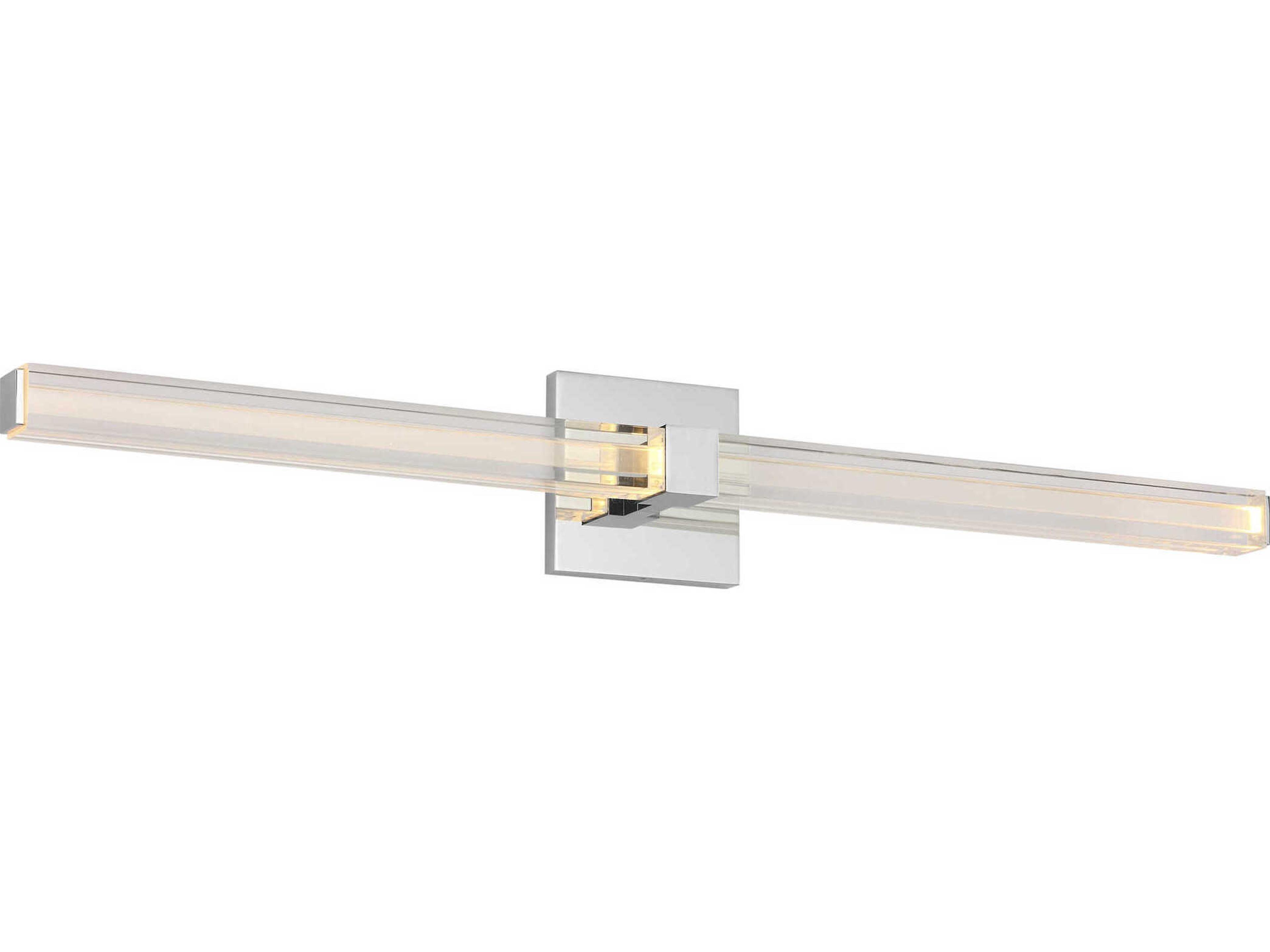 Visual Comfort Modern Reiya 1-Light Chrome Vanity Light