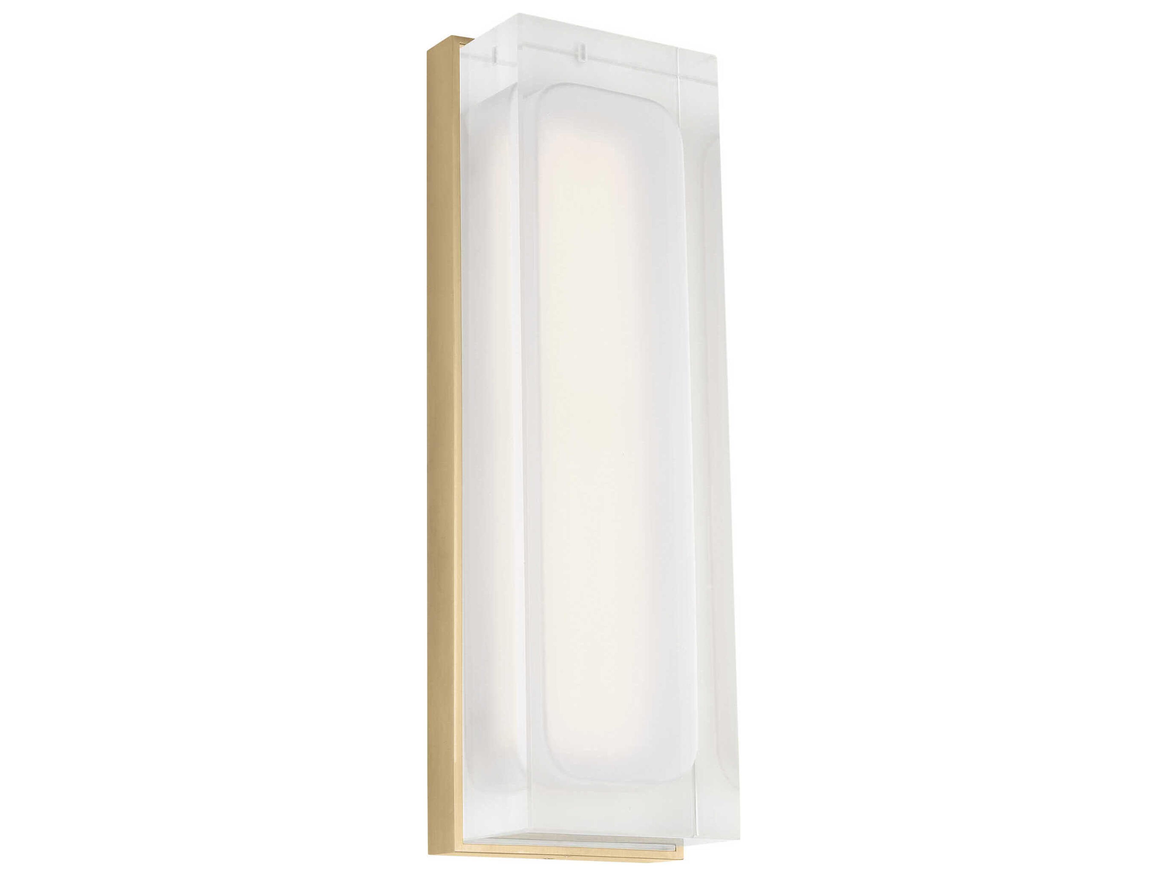 Visual Comfort Modern Milley 1-Light Natural Brass Wall Sconce