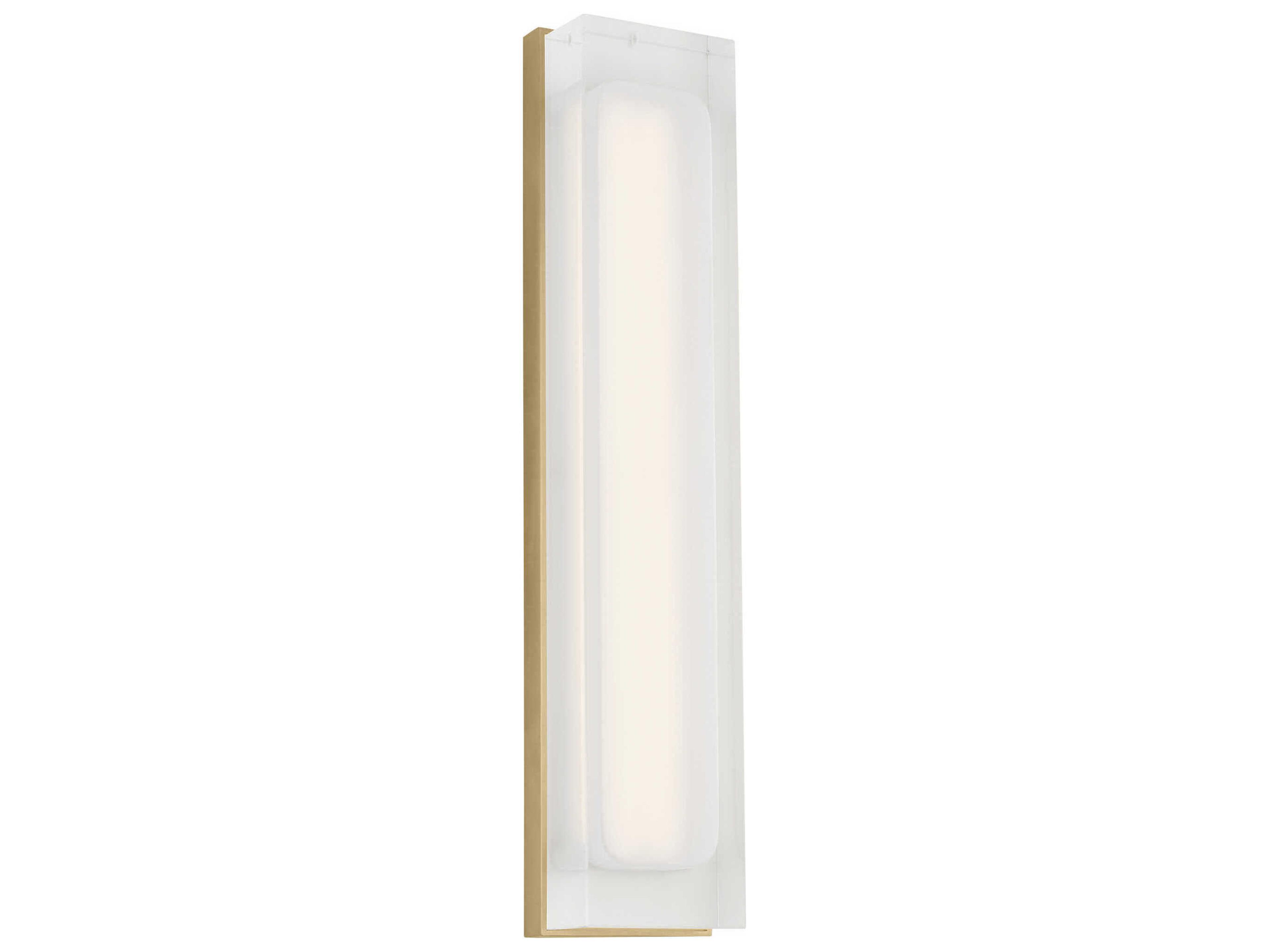 Visual Comfort Modern Milley 1-Light Natural Brass Wall Sconce