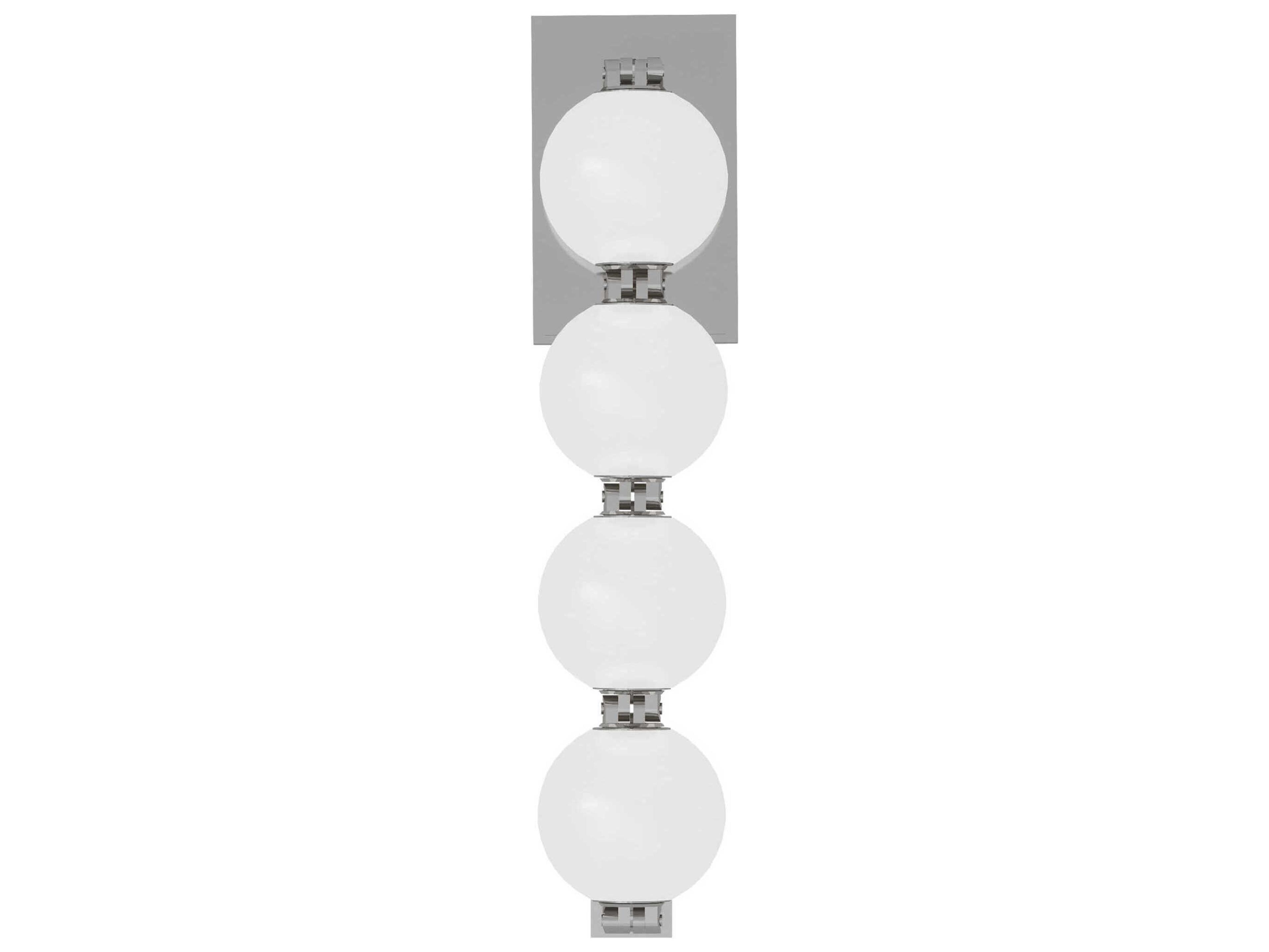 Visual Comfort Modern Perle 1-Light Polished Nickel Wall Sconce