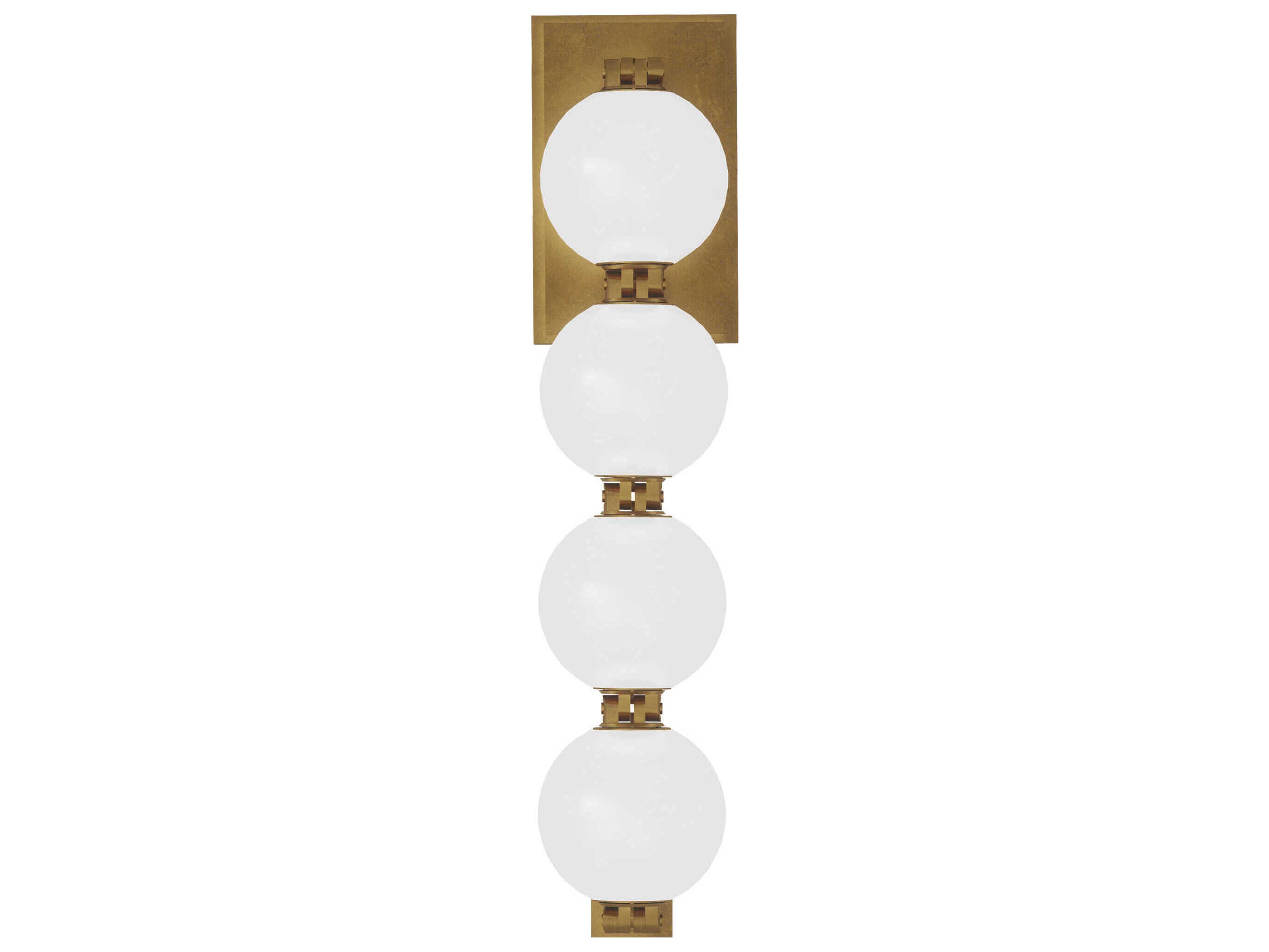 Visual Comfort Modern Perle 1-Light Natural Brass Wall Sconce