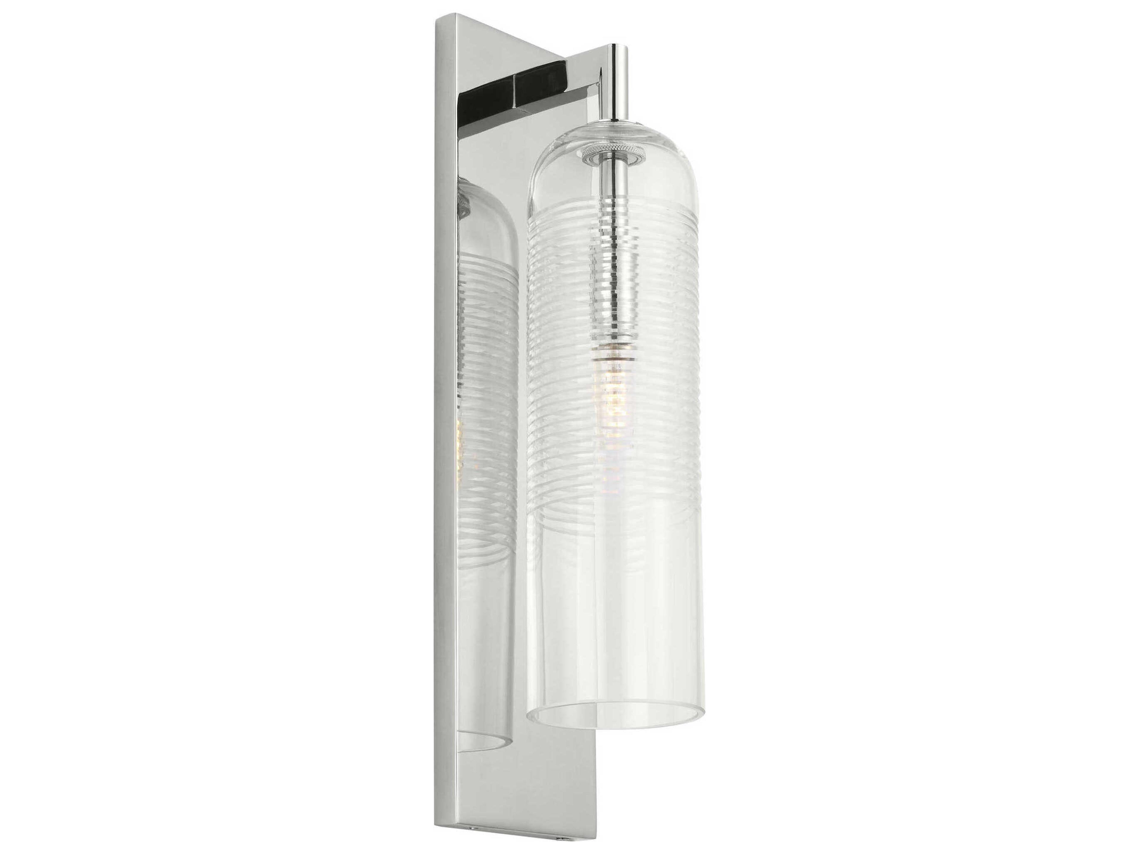Leano 1-Light Polished Nickel Wall Sconce