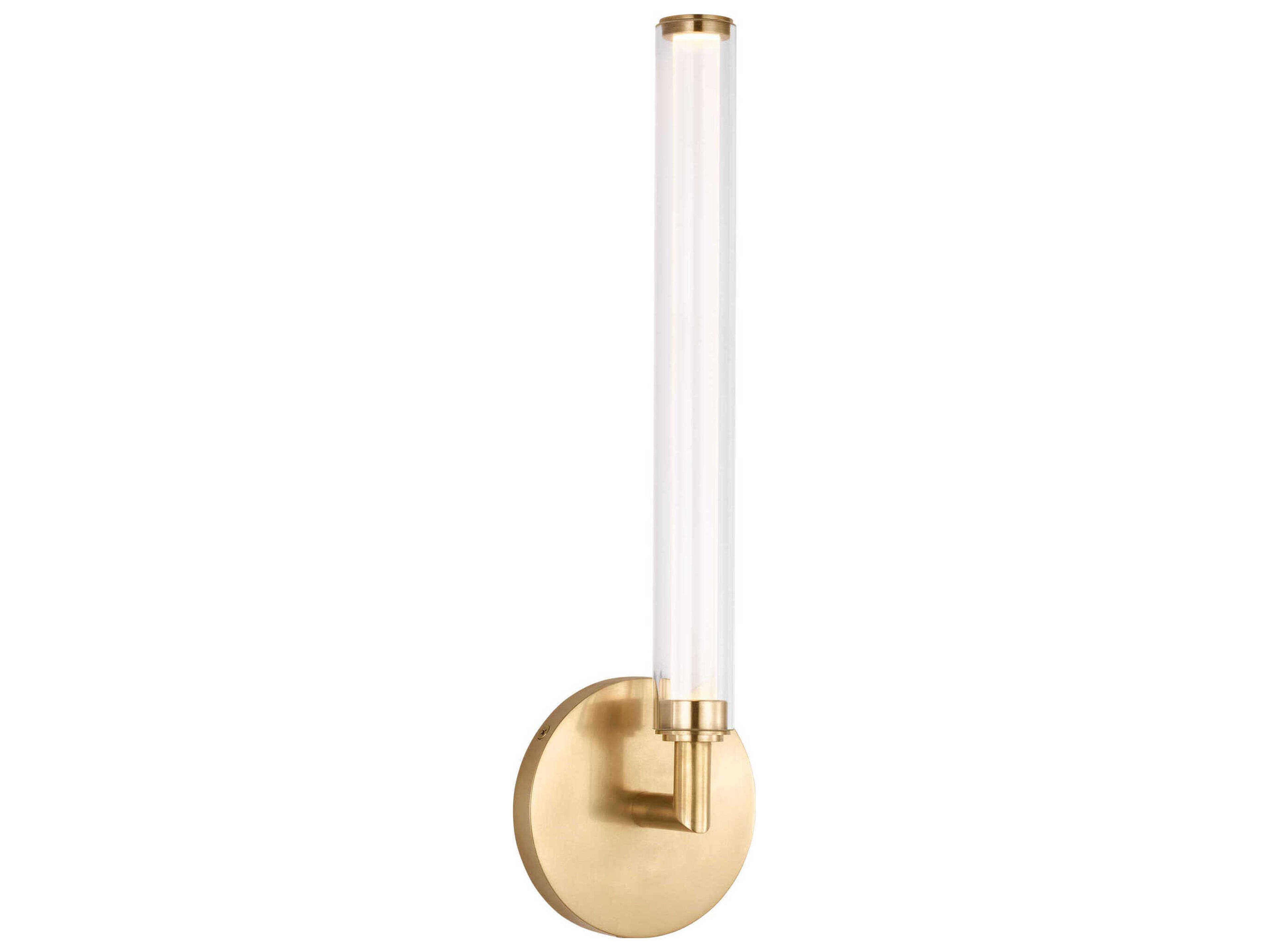 Visual Comfort Modern Poza 1-Light Brass Wall Sconce