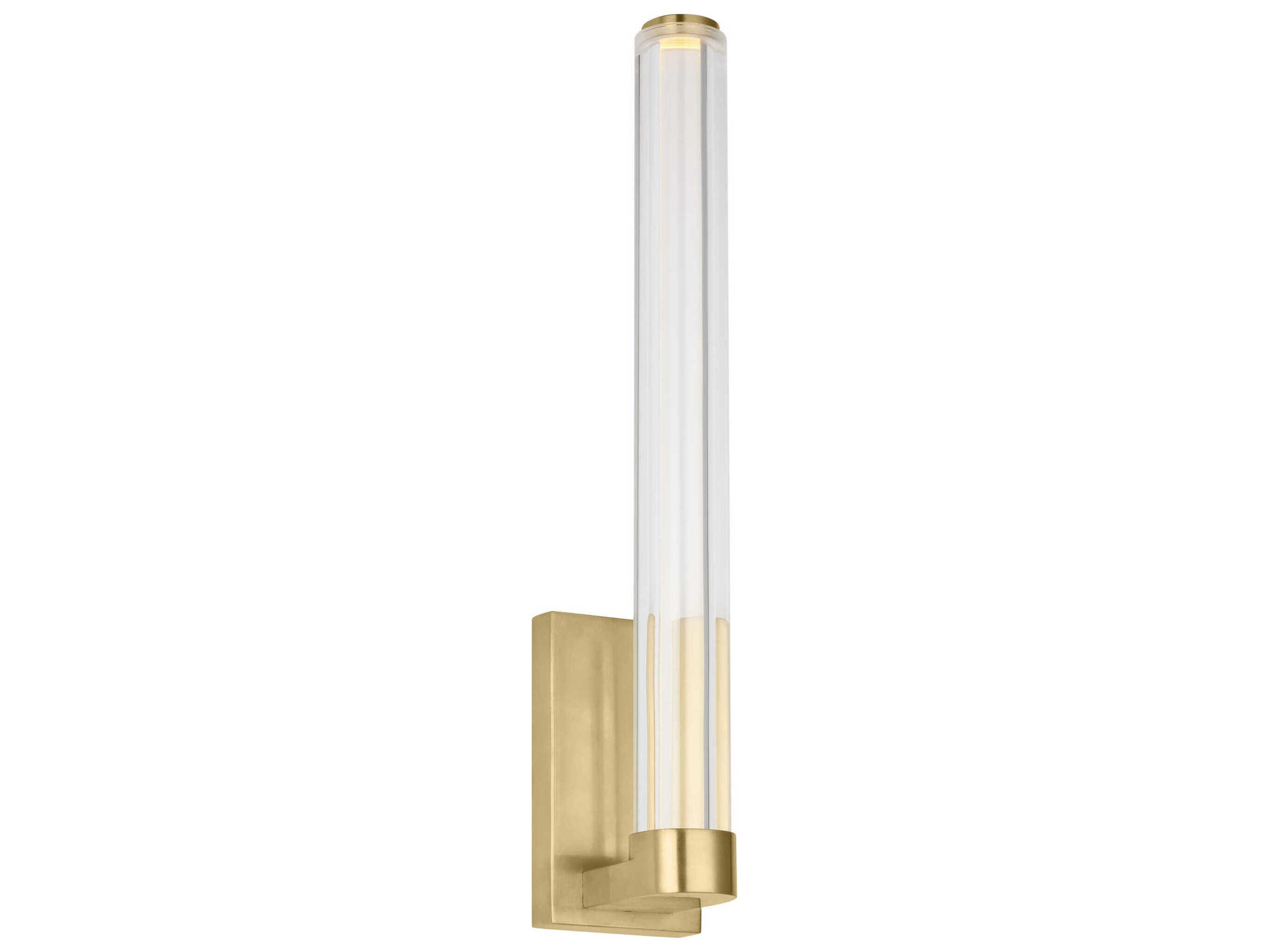 Visual Comfort Modern Reiya 1-Light Brass Wall Sconce