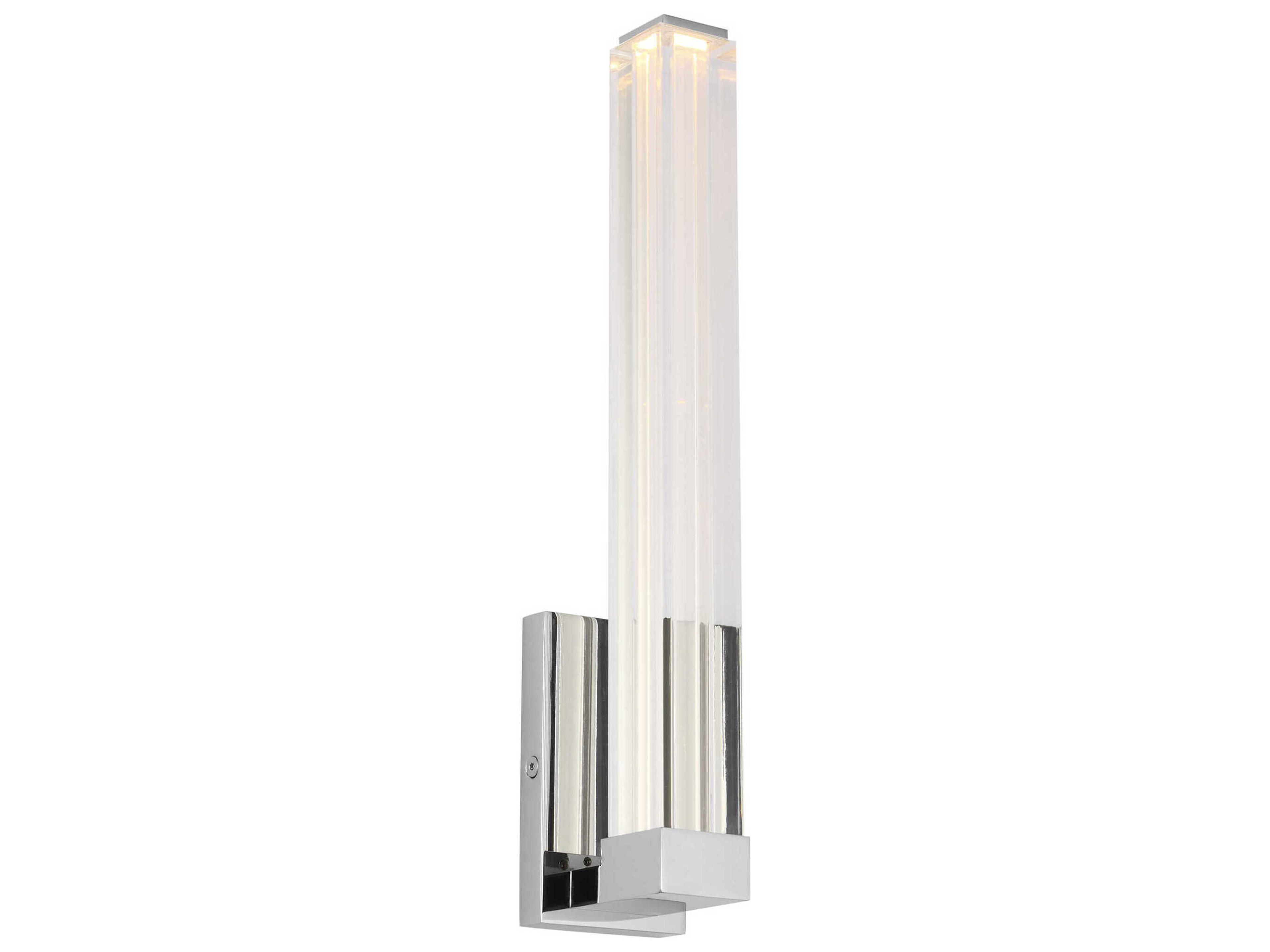 Visual Comfort Modern Reiya 1-Light Chrome Wall Sconce