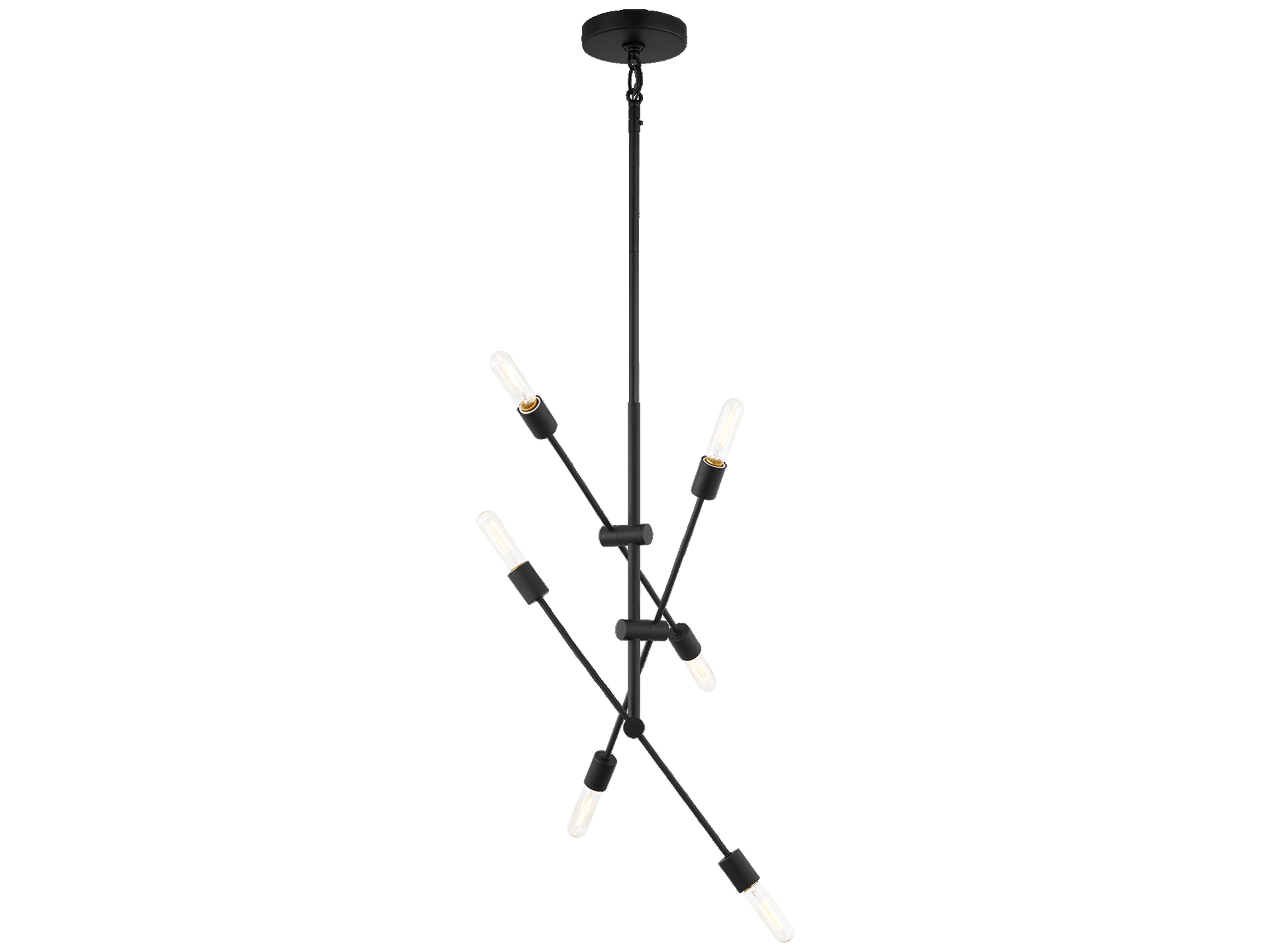 Visual Comfort Studio Axis 6-Light Midnight Black Chandelier