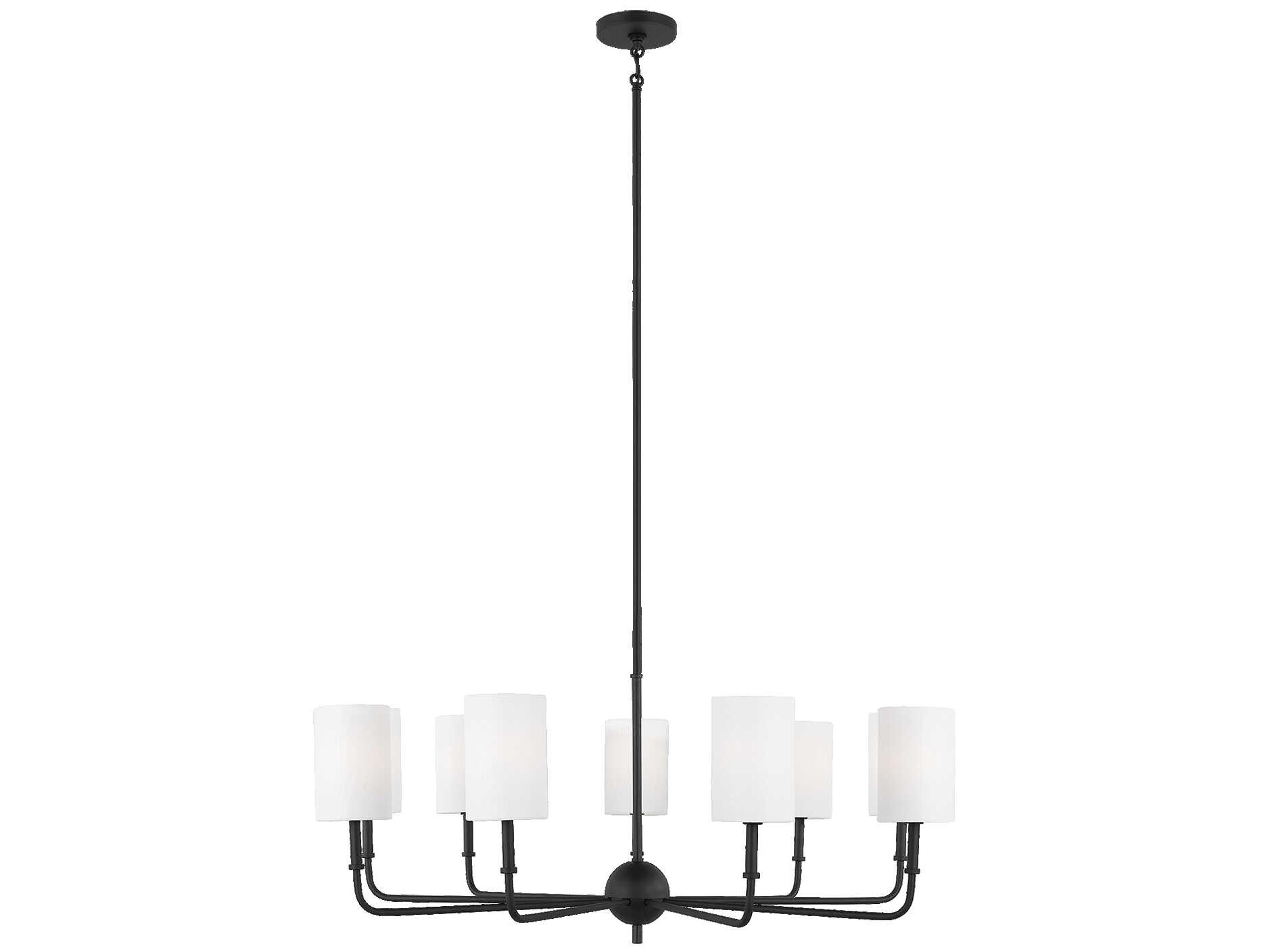 Visual Comfort Studio Foxdale 9-Light Midnight Black Candelabra Chandelier