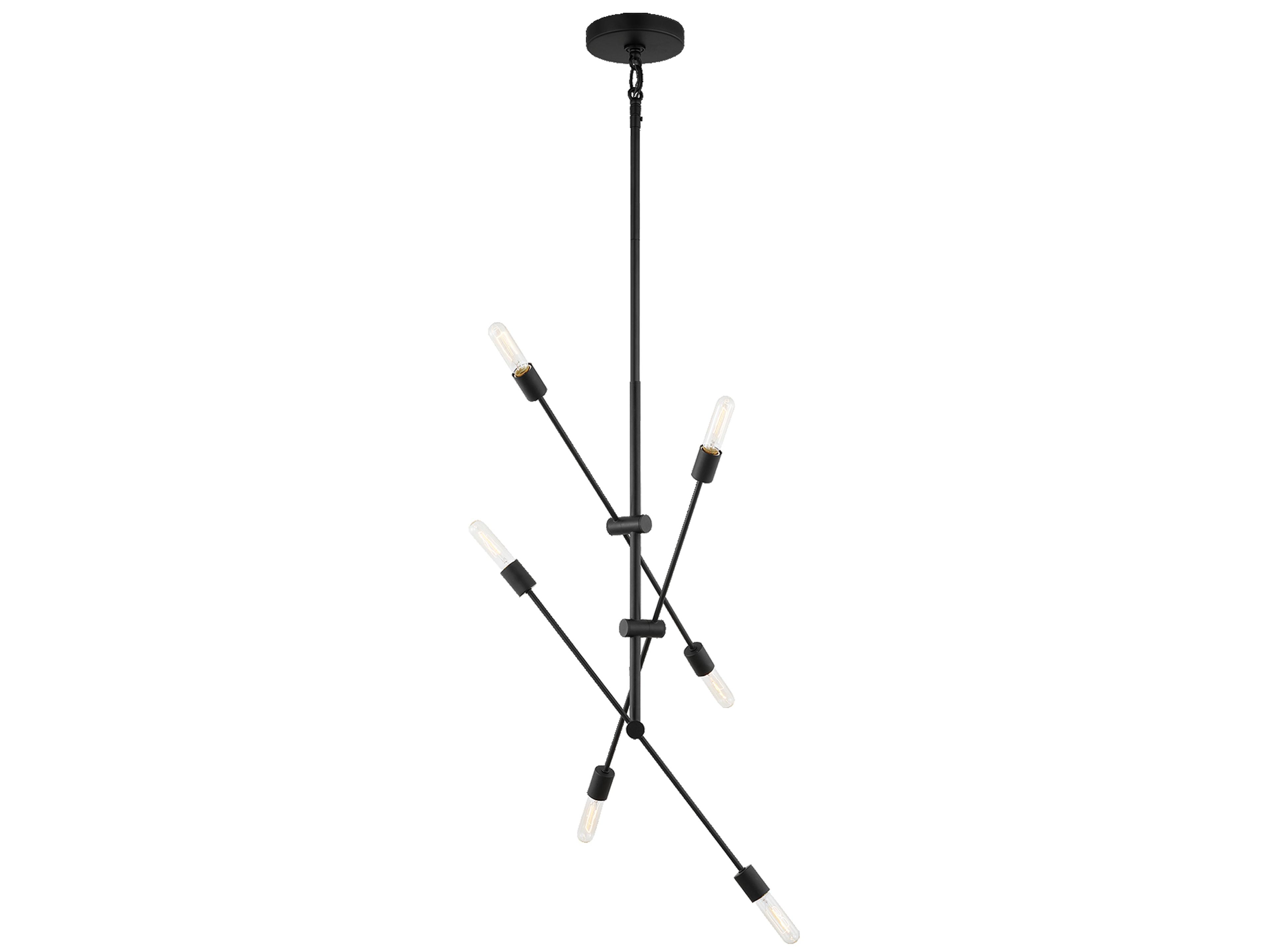 Visual Comfort Studio Axis 6-Light Midnight Black Chandelier