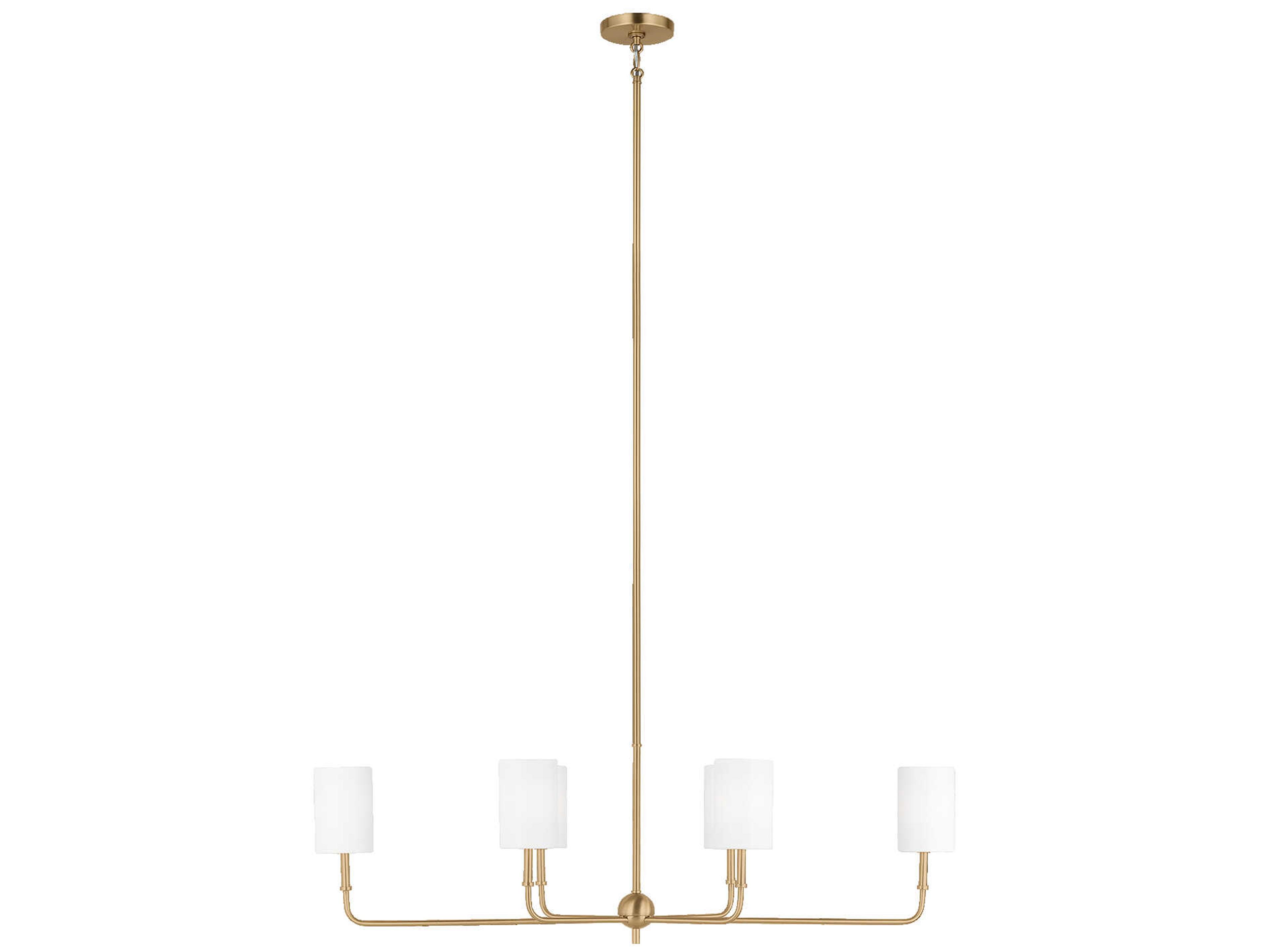 Visual Comfort Studio Foxdale 6-Light Satin Brass Island Pendant