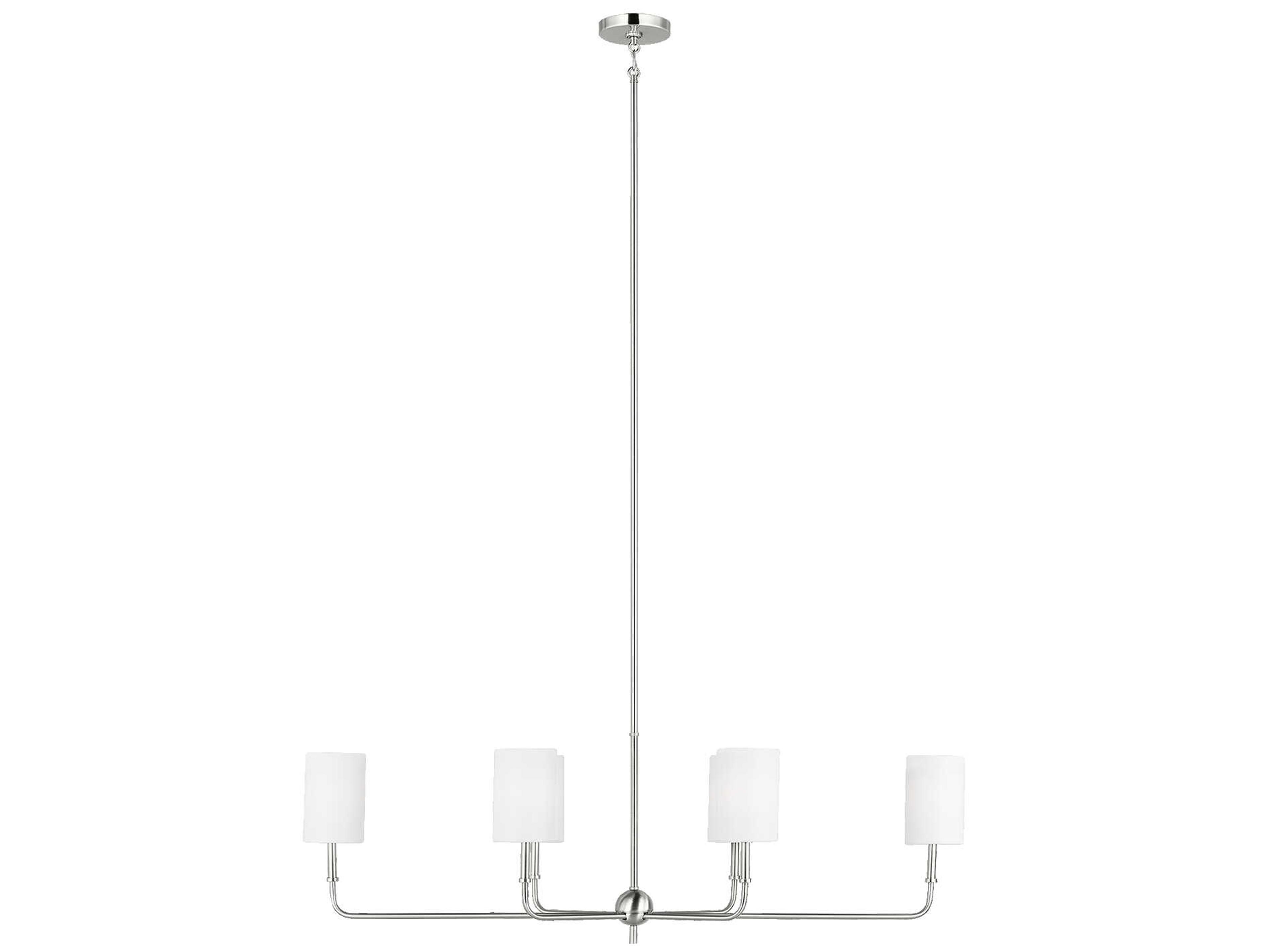 Visual Comfort Studio Foxdale 6-Light Brushed Nickel Island Pendant