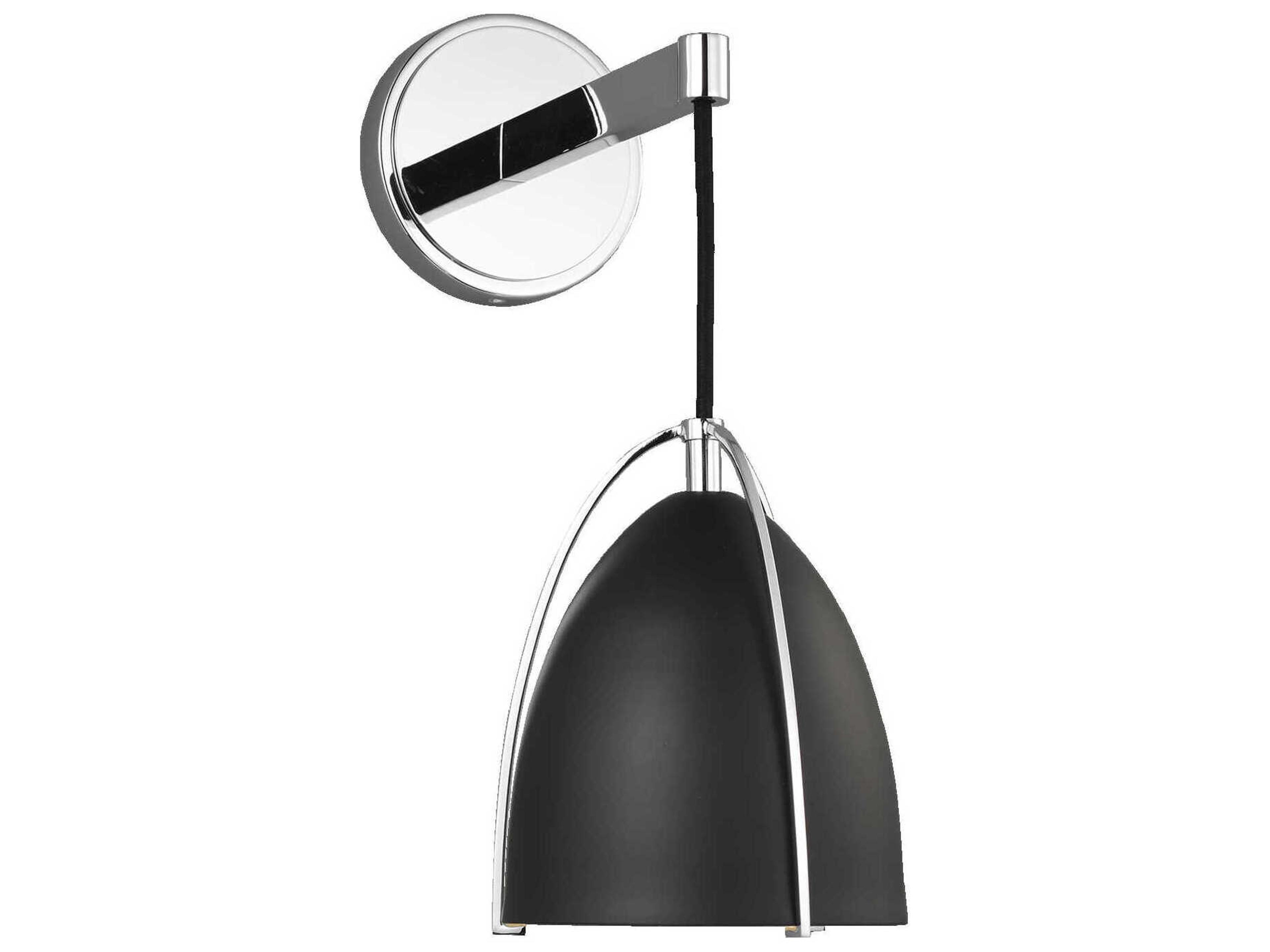 Visual Comfort Studio Norman 1-Light Chrome Wall Sconce