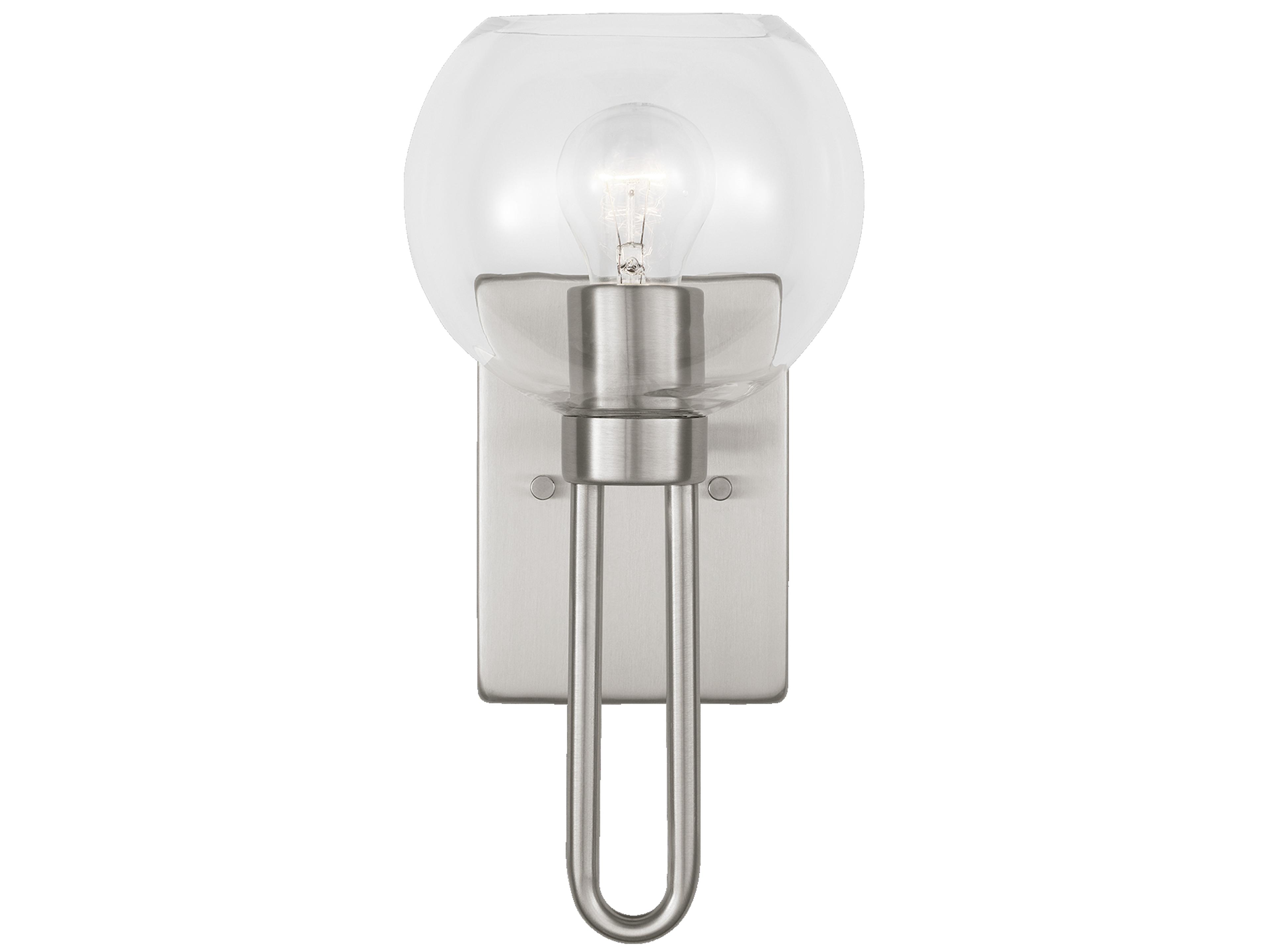 Visual Comfort Studio Codyn 1-Light Brushed Nickel Wall Sconce