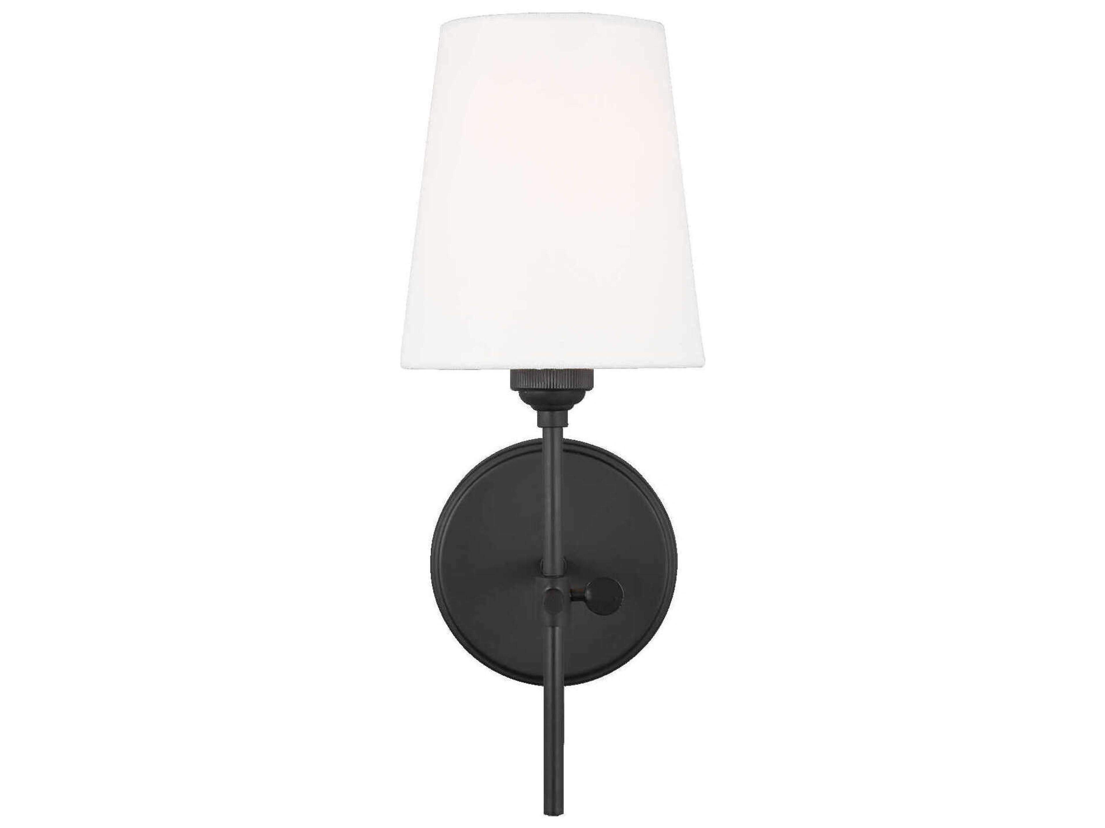 Visual Comfort Studio Baker 1-Light Midnight Black Wall Sconce