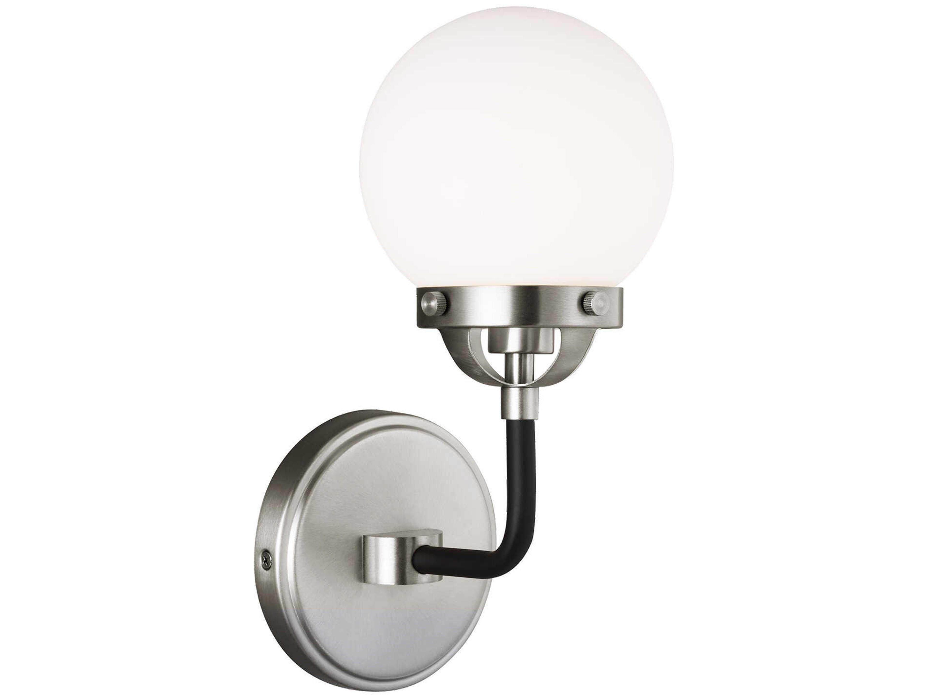 Visual Comfort Studio Cafe 1-Light Brushed Nickel Wall Sconce
