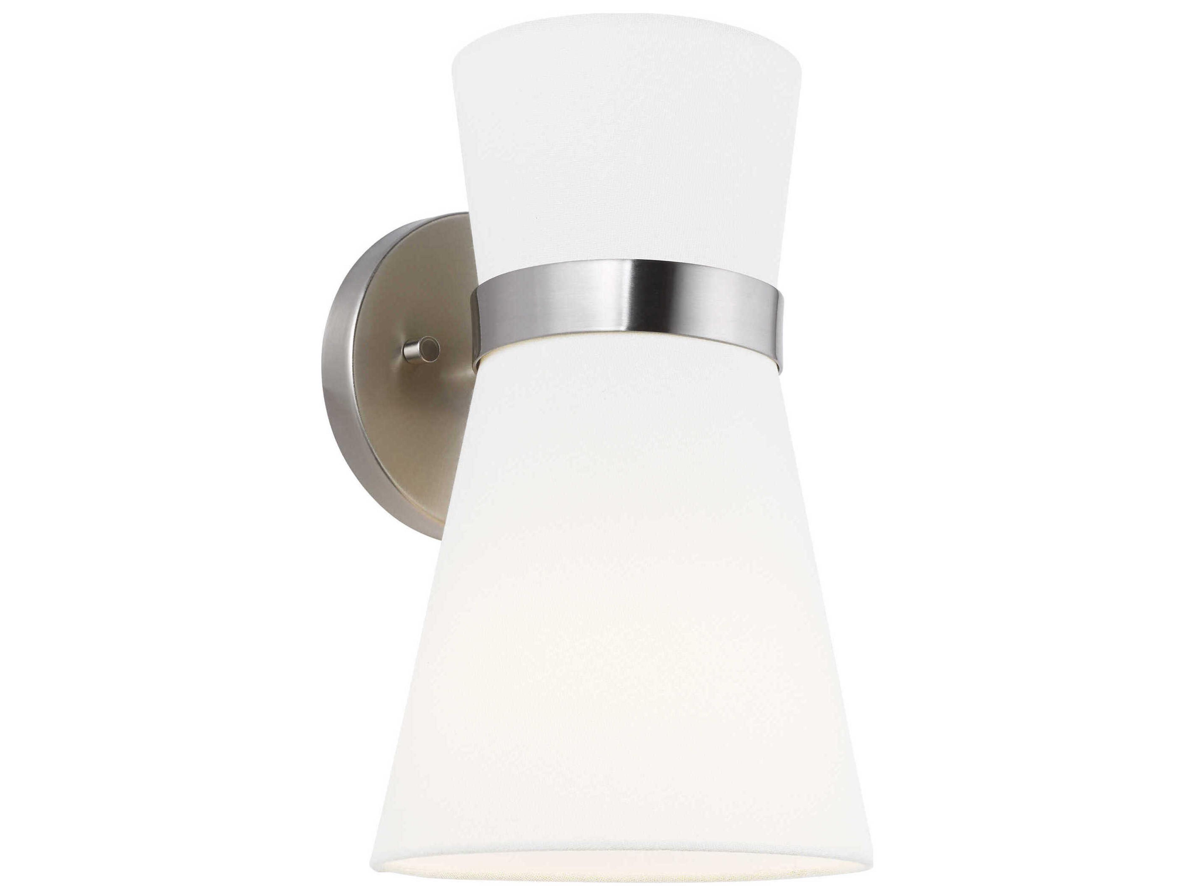 Visual Comfort Studio Clark 1-Light Brushed Nickel Wall Sconce