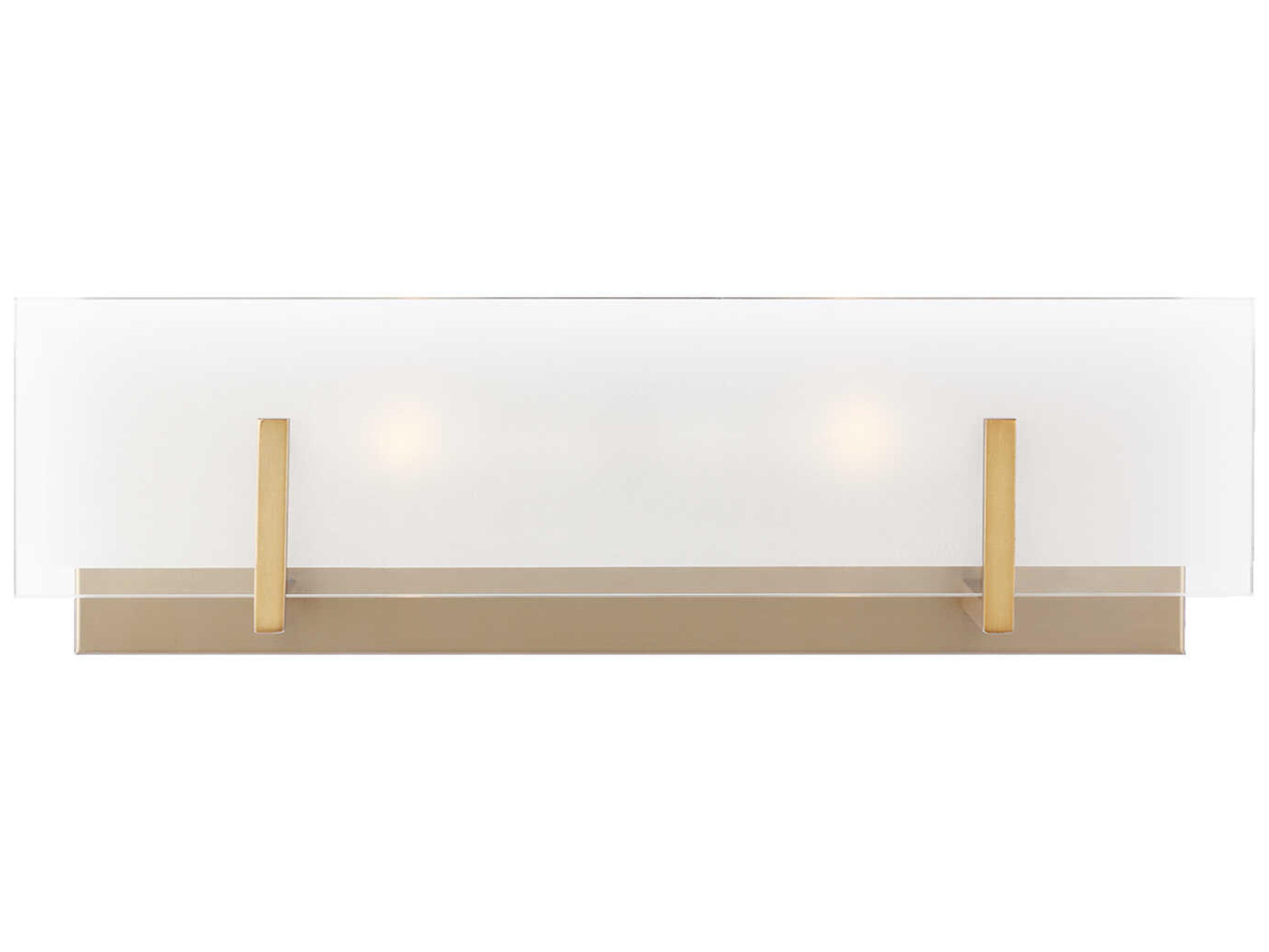 Visual Comfort Studio Syll 2-Light Satin Brass Vanity Light