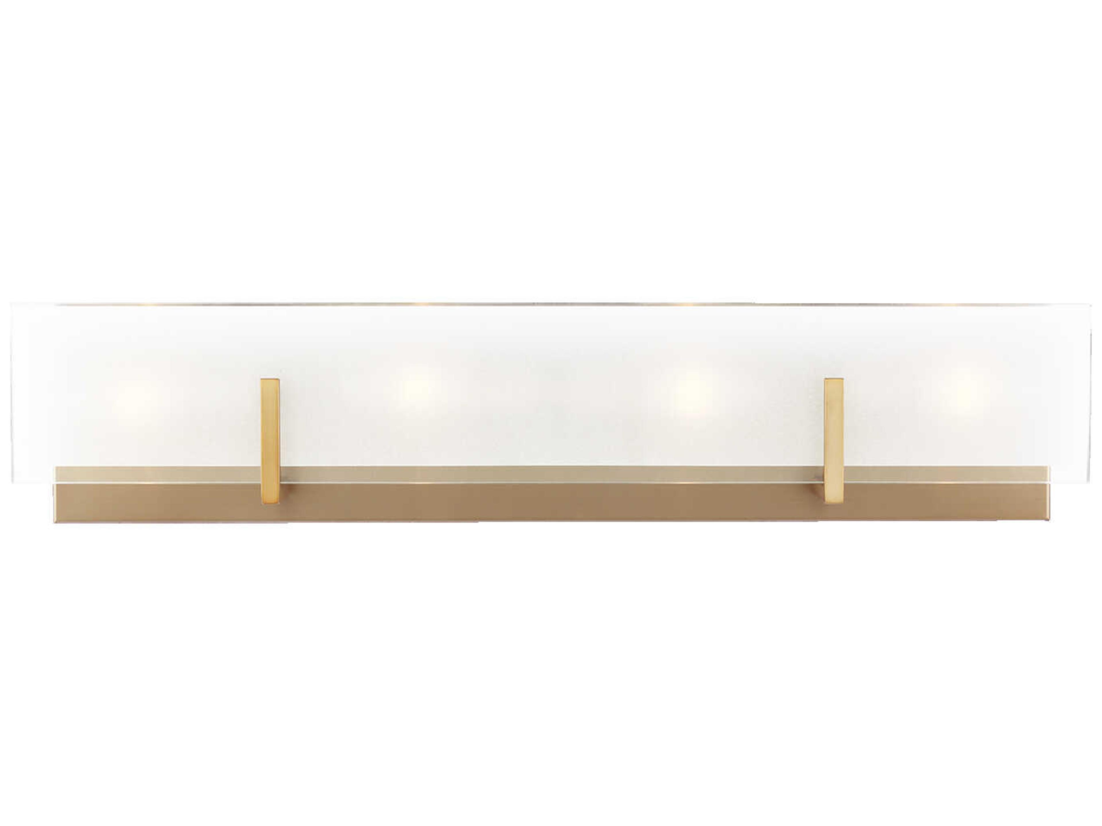 Visual Comfort Studio Syll 4-Light Satin Brass Vanity Light