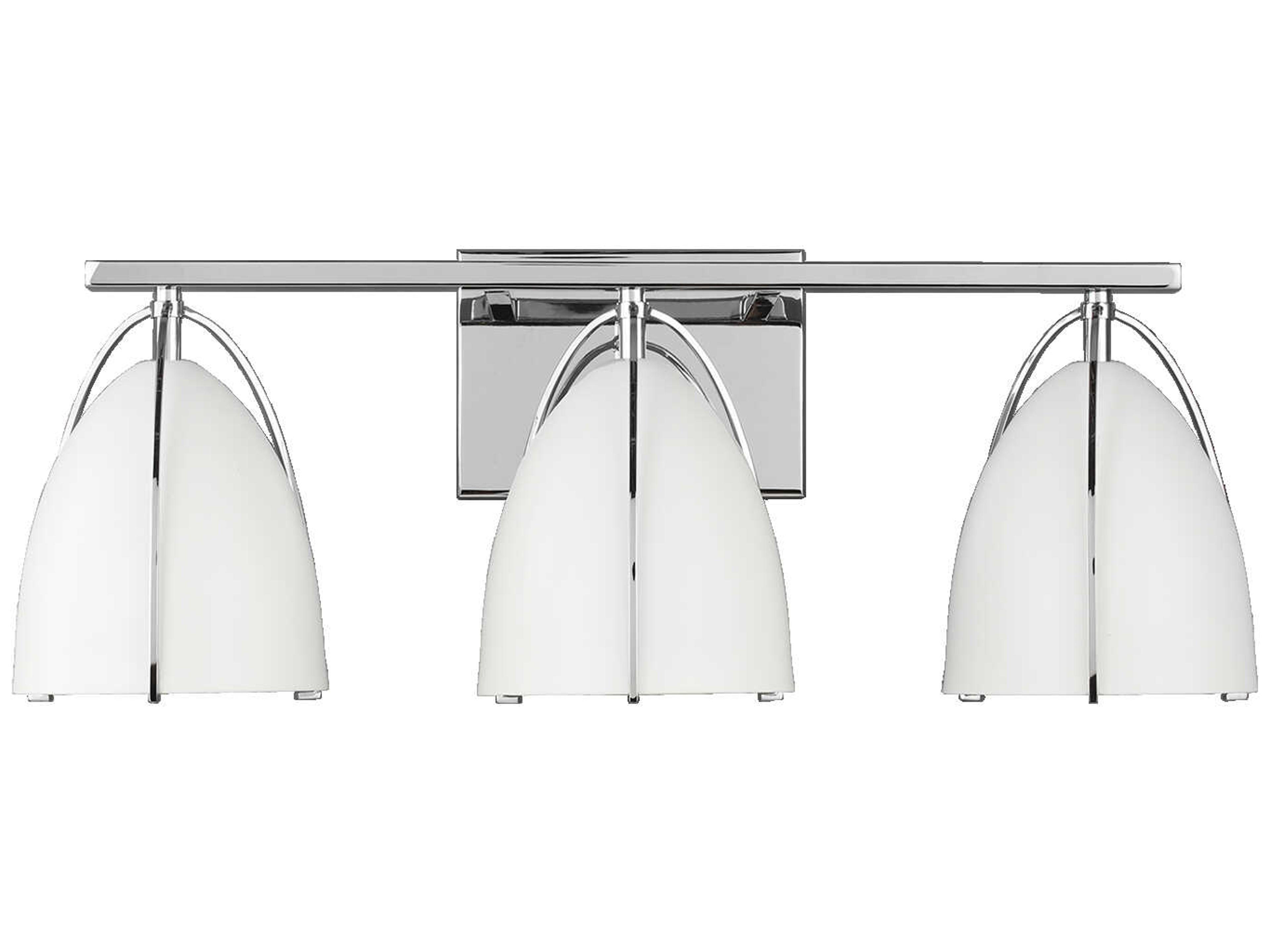 Visual Comfort Studio Norman 3-Light Chrome Vanity Light