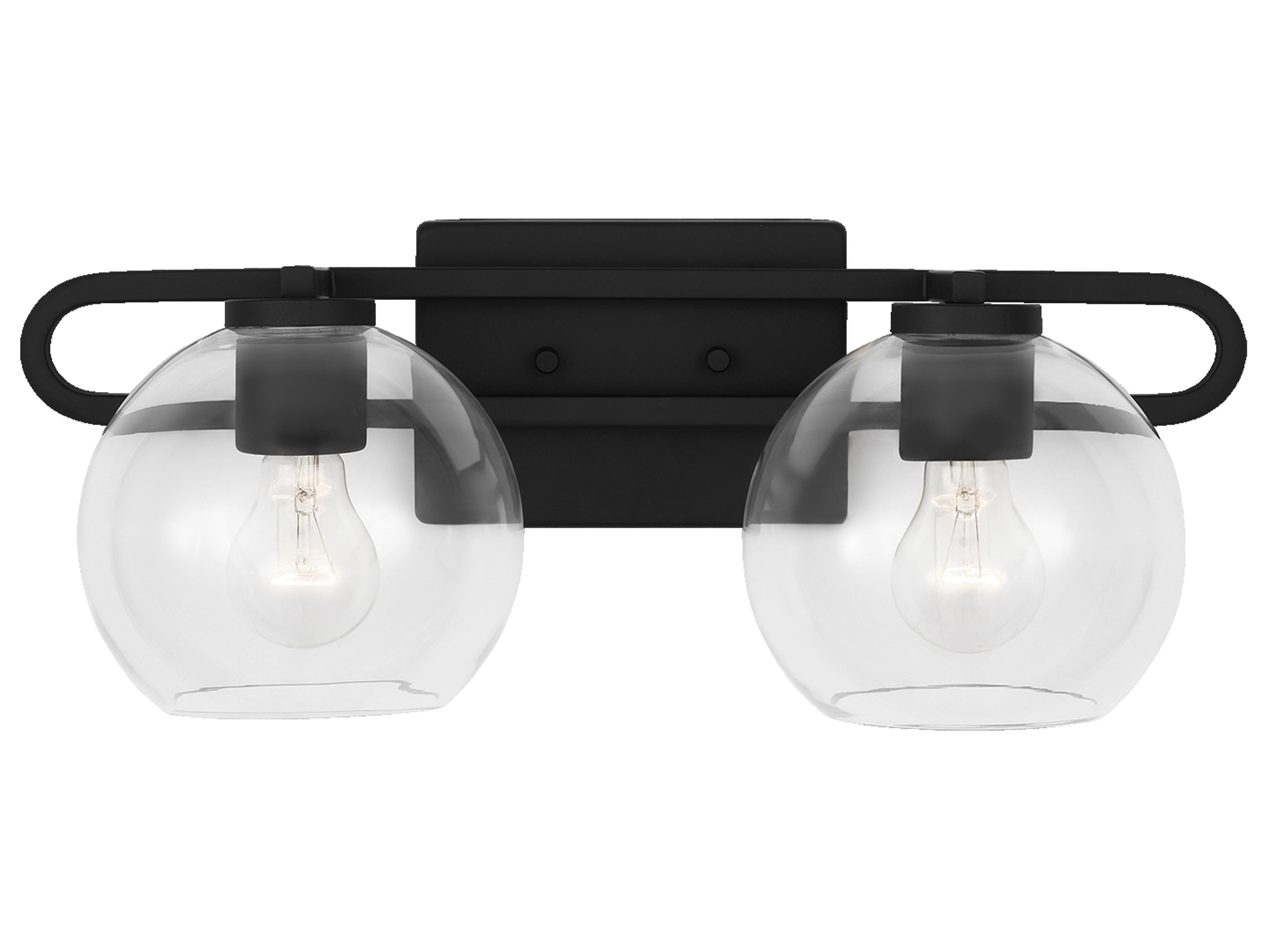 Visual Comfort Studio Codyn 2-Light Midnight Black Vanity Light
