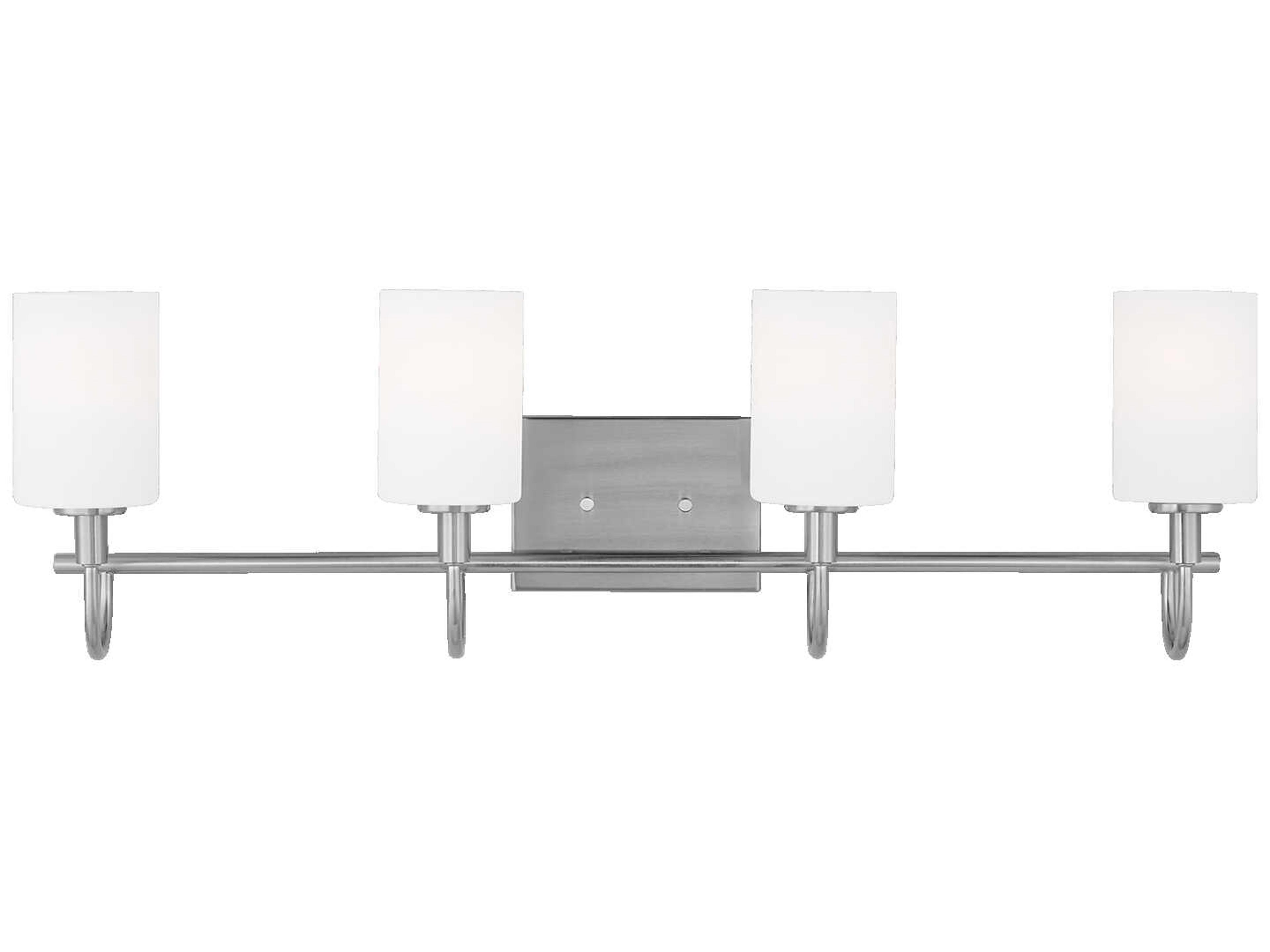 Visual Comfort Studio Oak Moore 4-Light Brushed Nickel Vanity Light