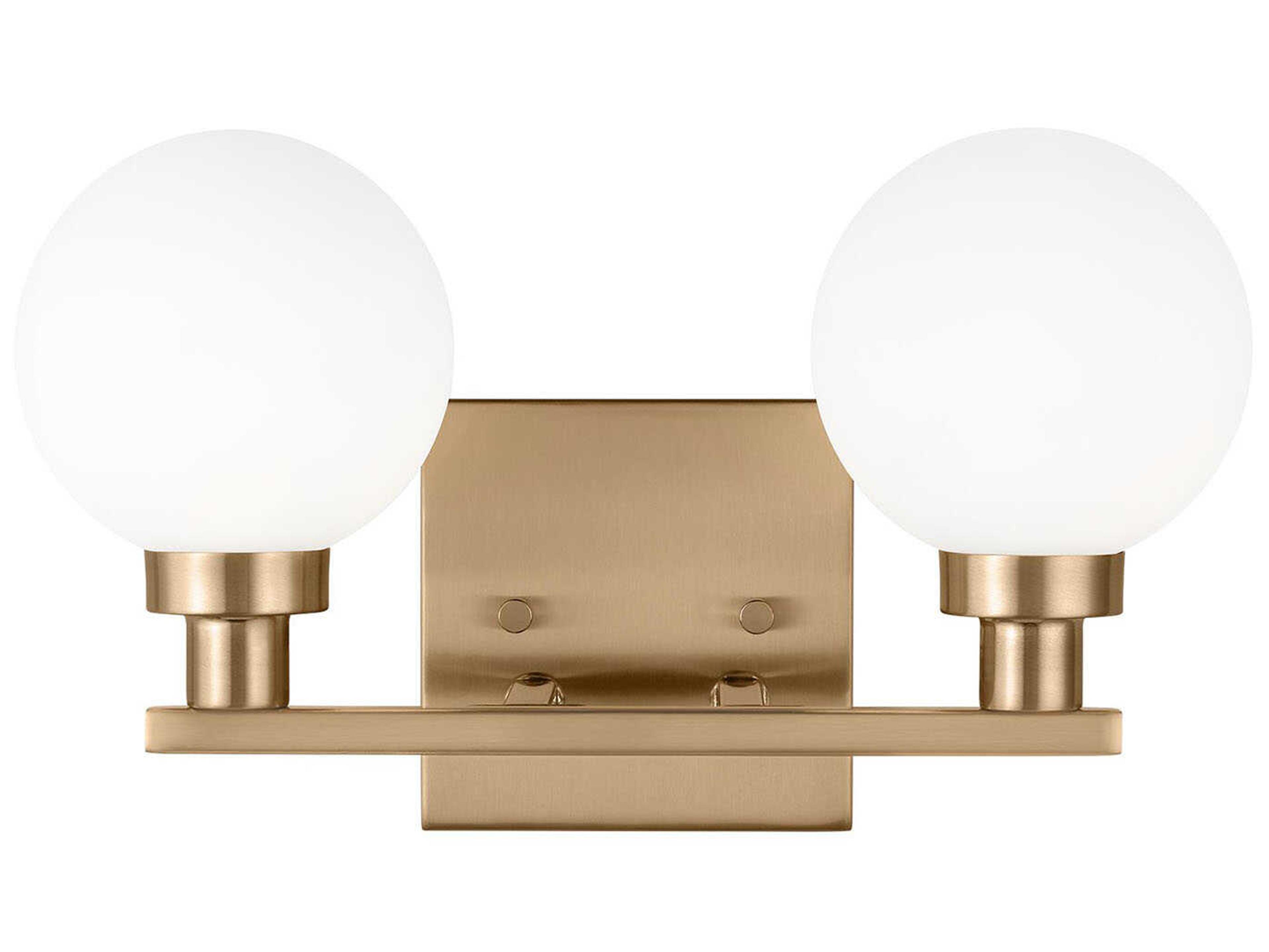 Visual Comfort Studio Clybourn 2-Light Satin Brass Vanity Light
