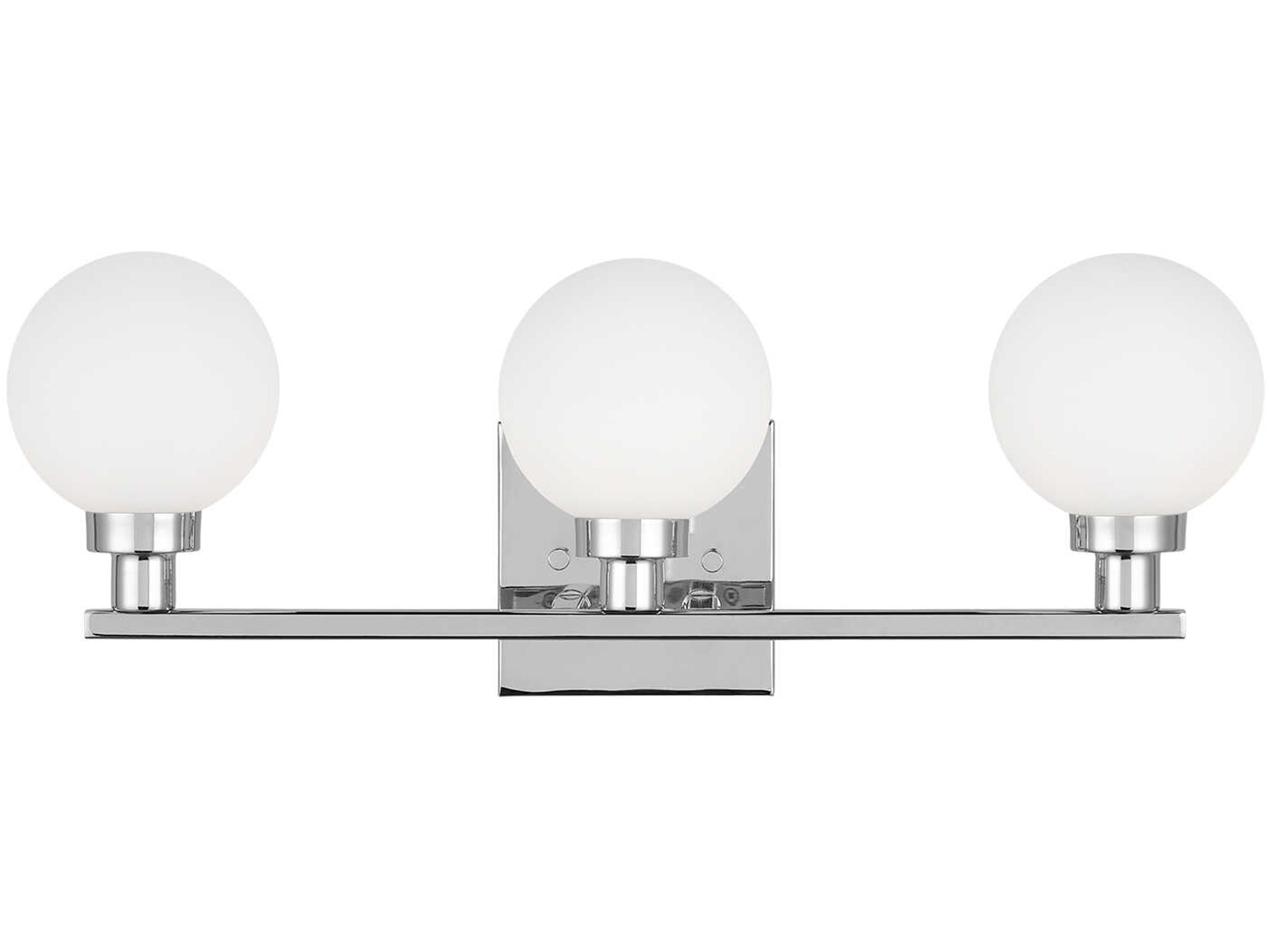 Visual Comfort Studio Clybourn 3-Light Chrome Vanity Light
