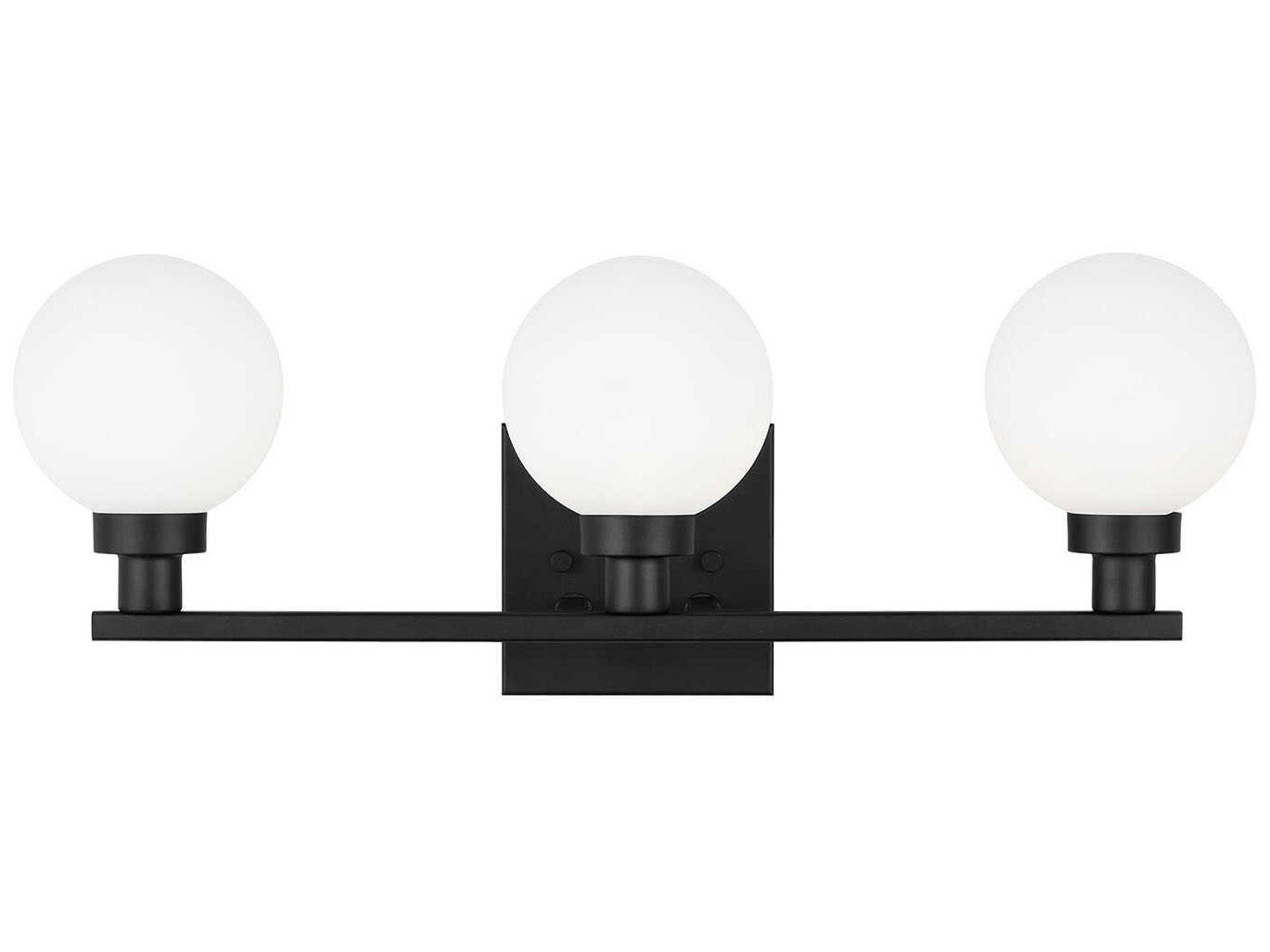 Visual Comfort Studio Clybourn 3-Light Midnight Black Vanity Light