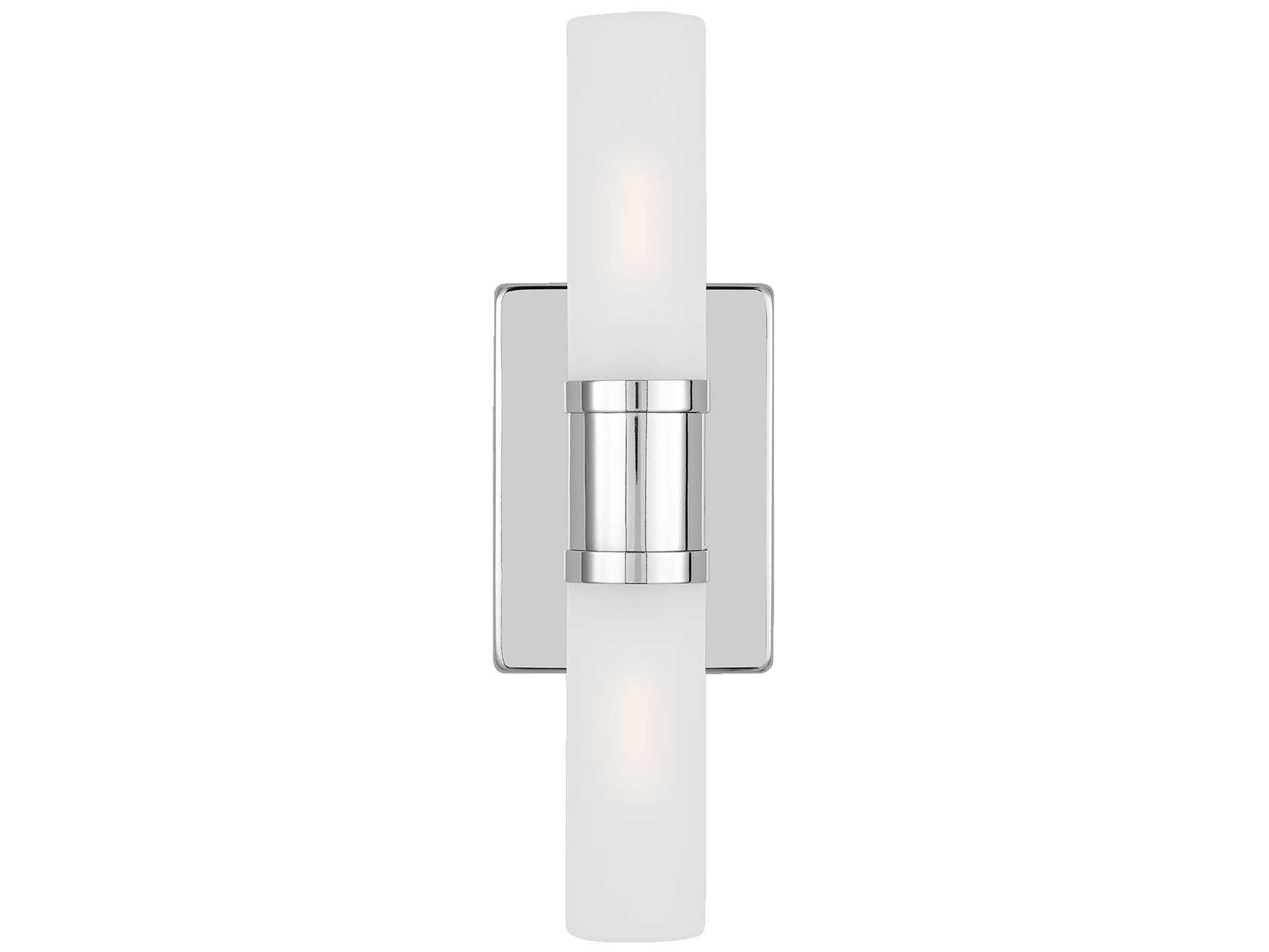 Visual Comfort Studio Keaton 2-Light Chrome Vanity Light