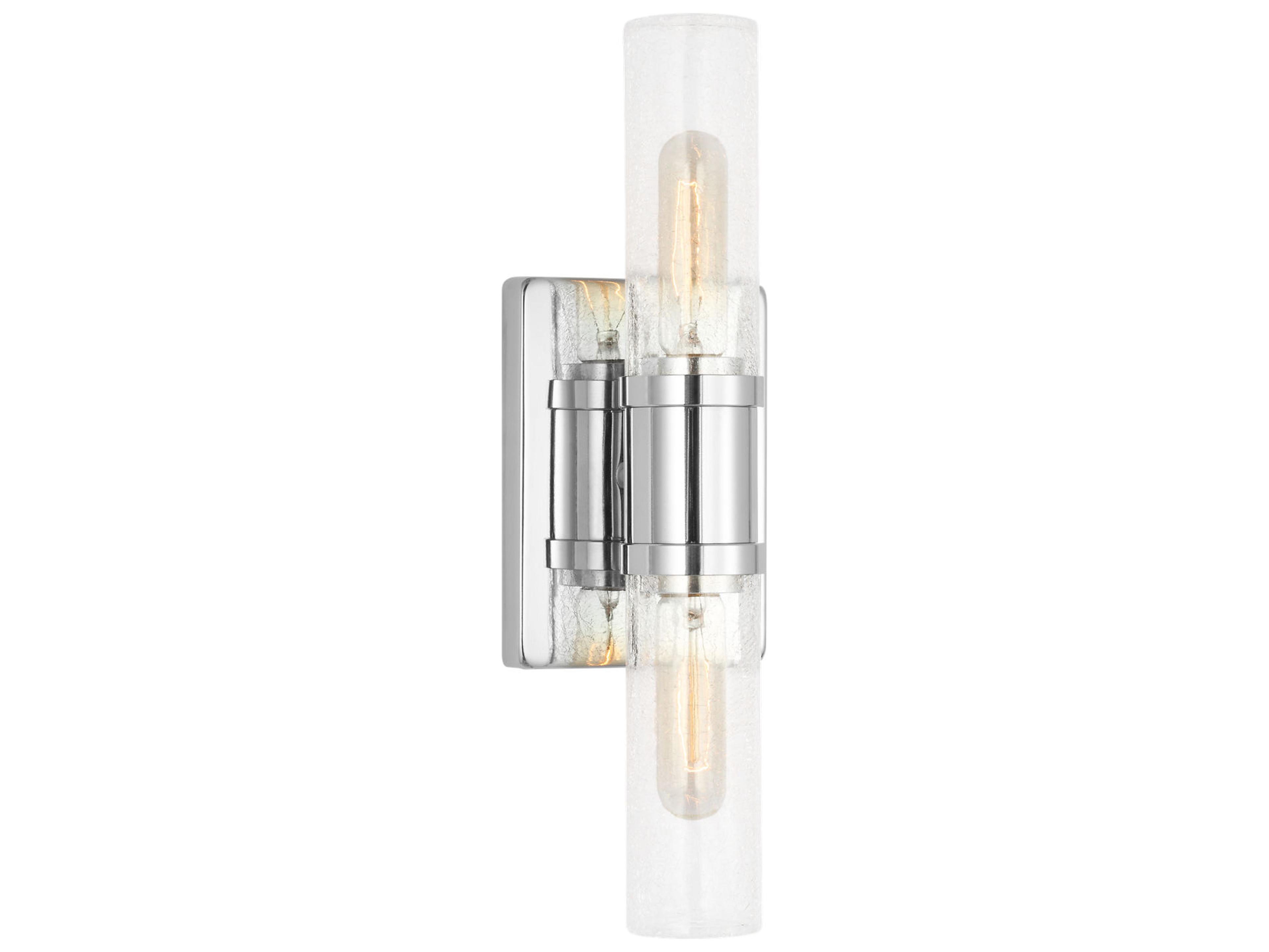 Visual Comfort Studio Keaton 2-Light Chrome Vanity Light